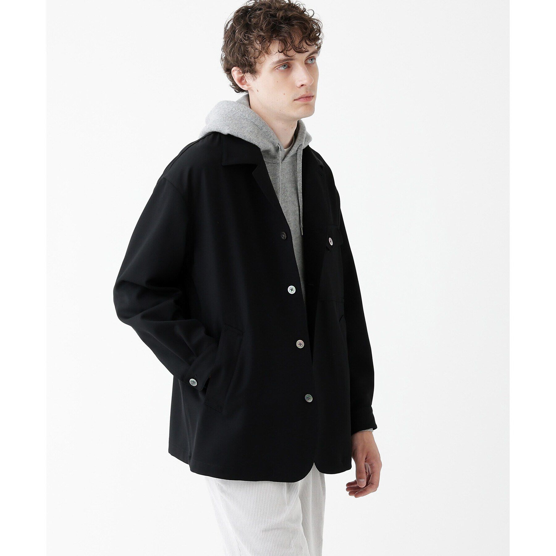 TAKEO KIKUCHI「【THE FLAGSHIP】ウルグアイメリノ ニット フーディ」|パーカー|