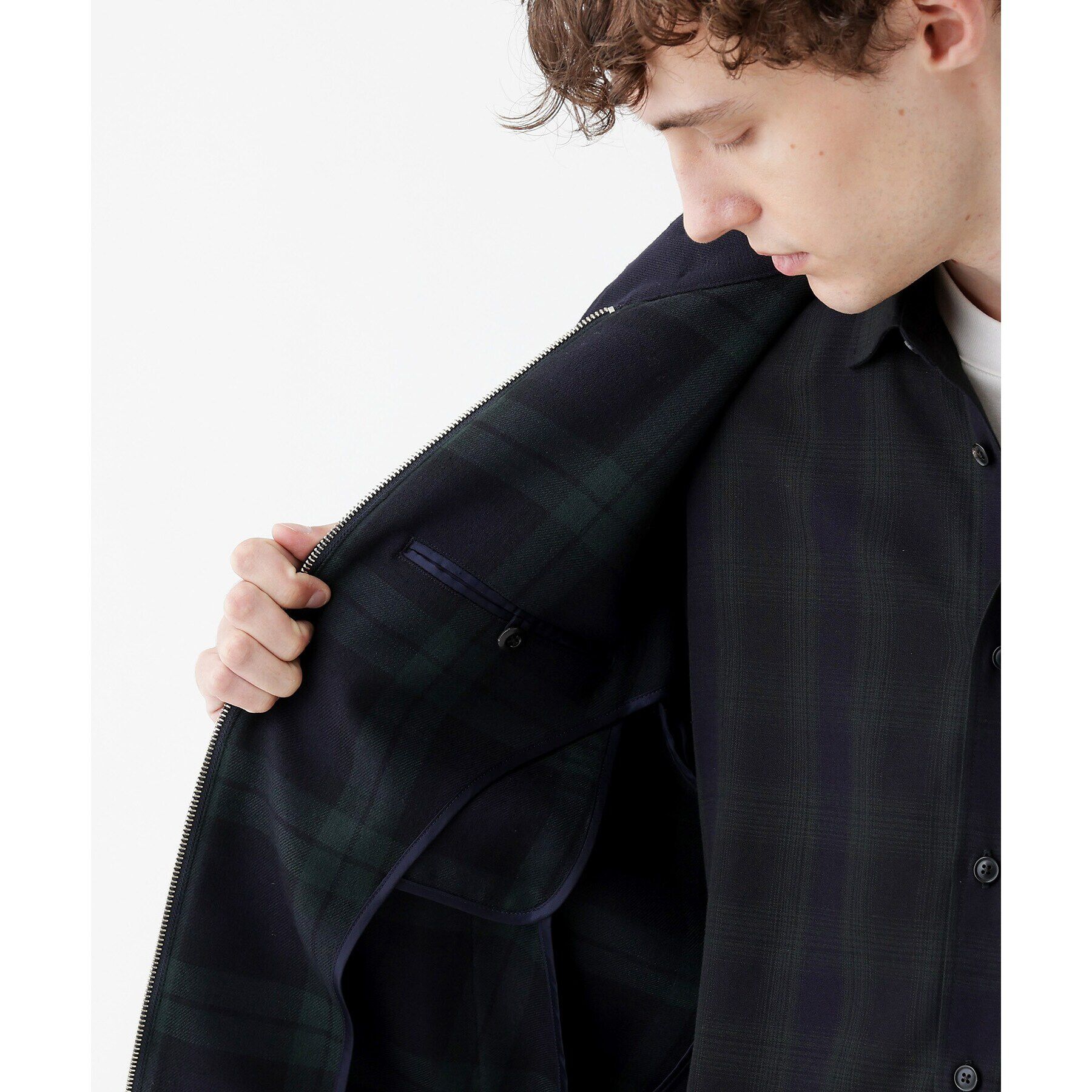 TAKEO KIKUCHI「【THE FLAGSHIP】ウールダブルフェイス ブルゾン」|ブルゾン・スタジャン|