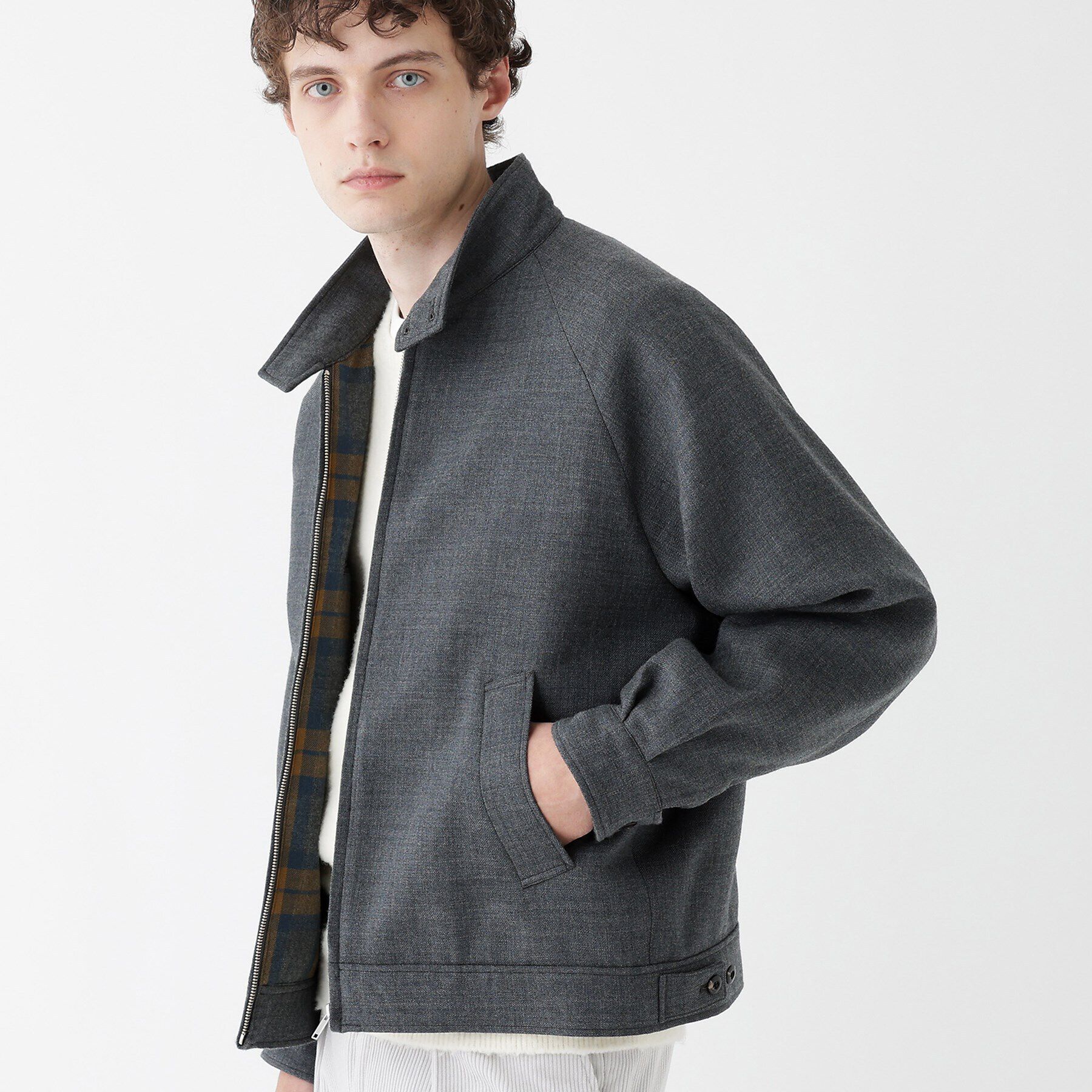 TAKEO KIKUCHI「【THE FLAGSHIP】ウールダブルフェイス ブルゾン」|ブルゾン・スタジャン|
