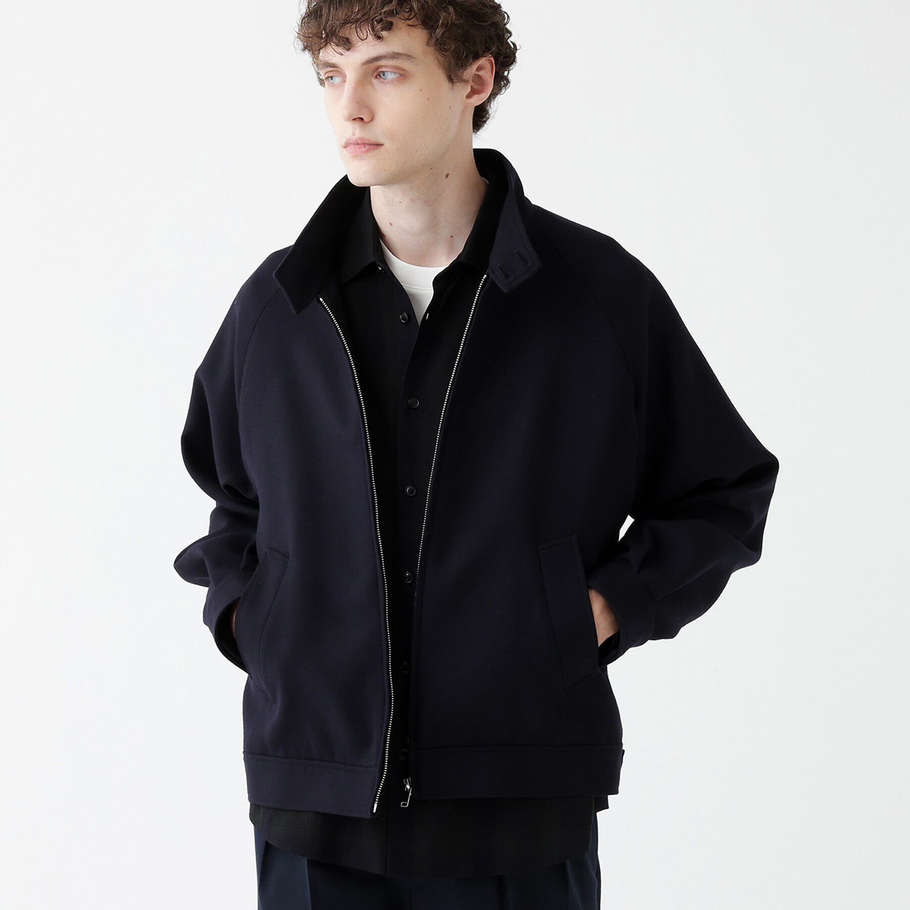 TAKEO KIKUCHI「【THE FLAGSHIP】ウールダブルフェイス ブルゾン」|ブルゾン・スタジャン|