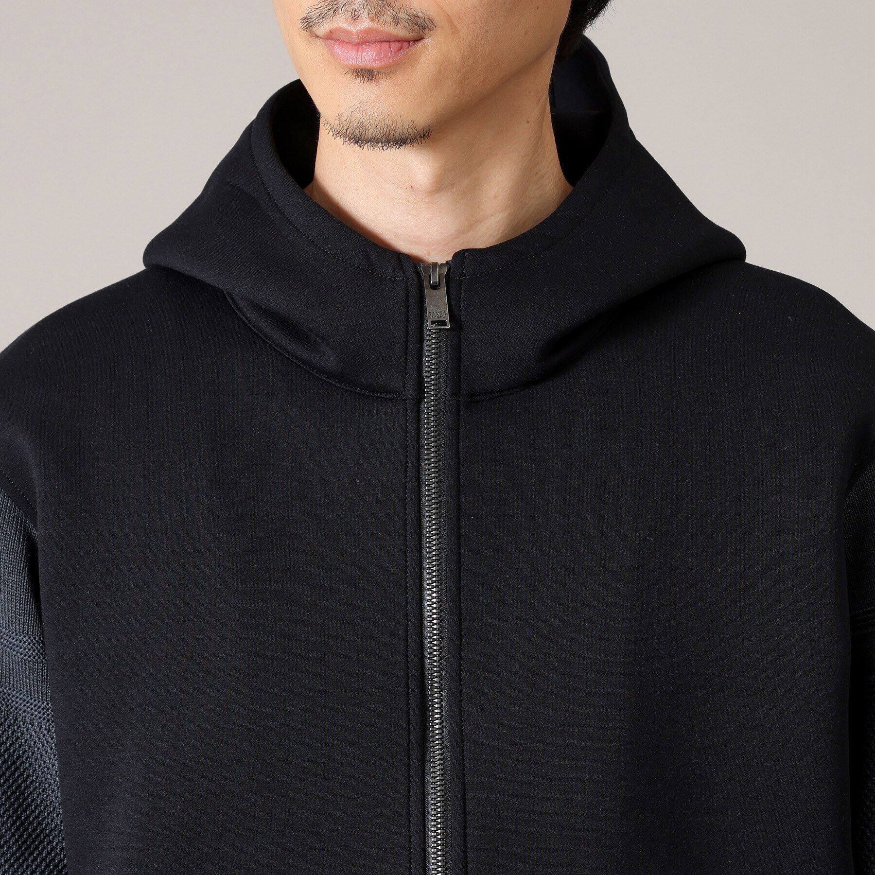 TAKEO KIKUCHI「【Made in JAPAN】ニットスリーブ ジップアップ パーカ」|パーカー|
