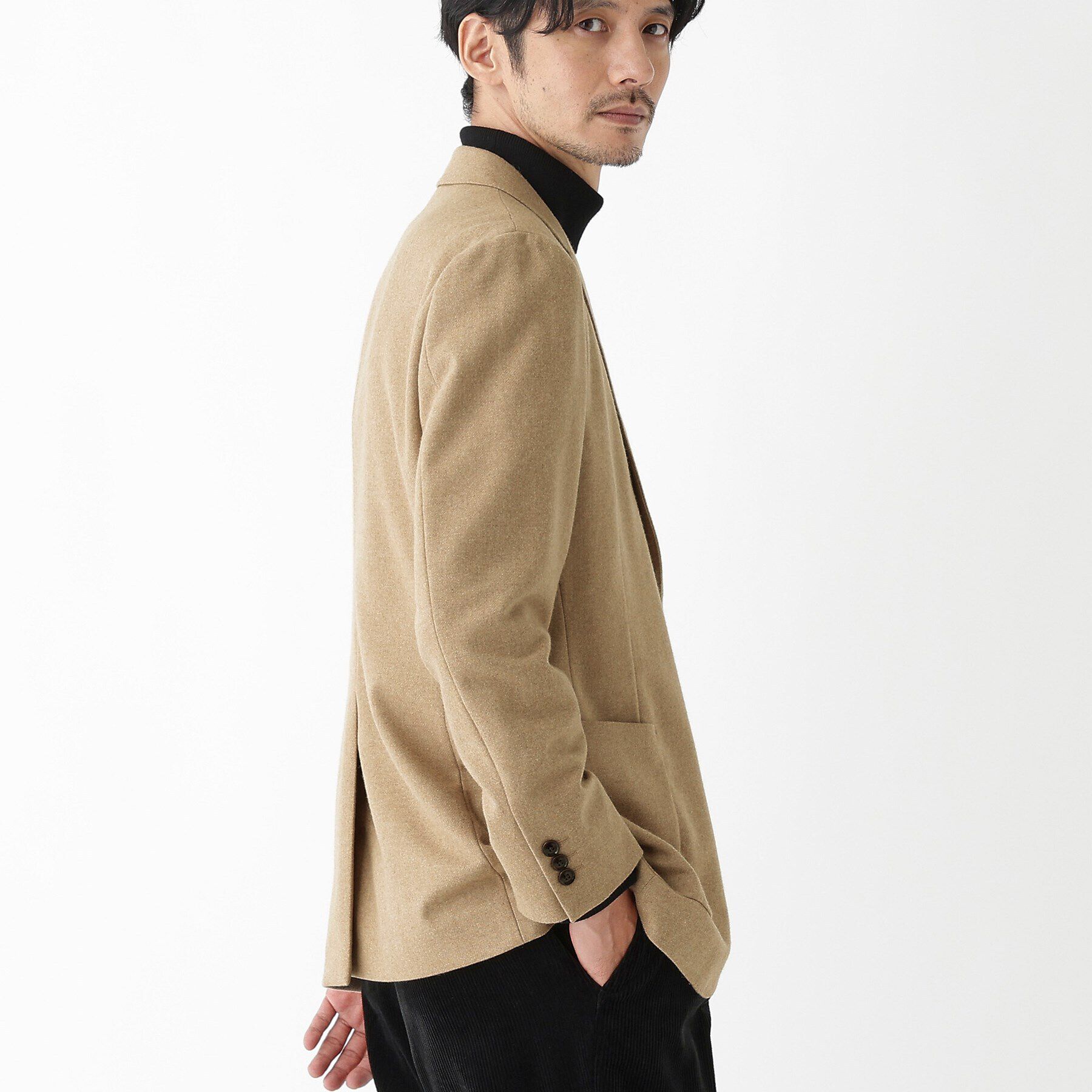 TAKEO KIKUCHI「【THE FLAGSHIP】ウール混 フラノジャケット」|テーラードジャケット|