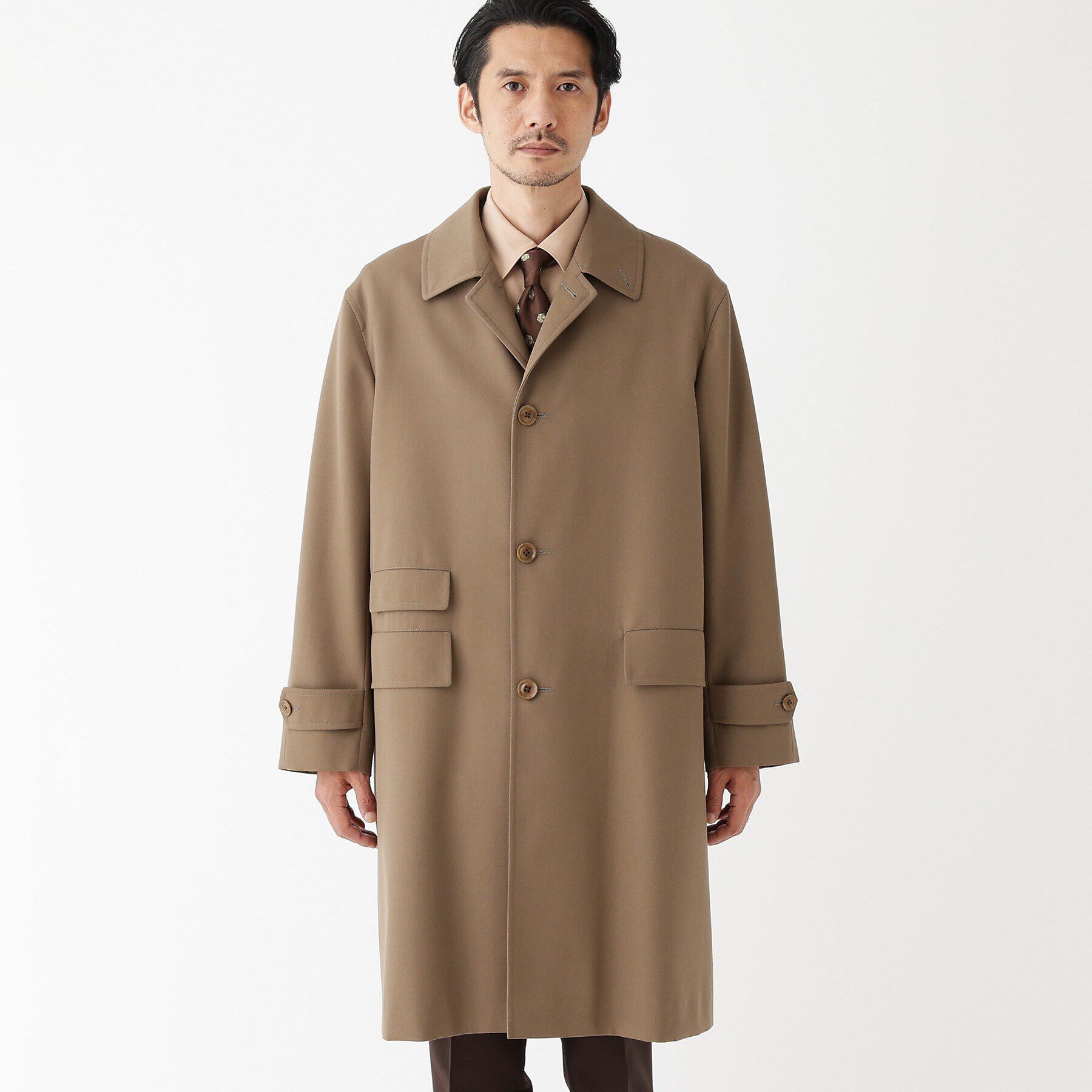 TAKEO KIKUCHI「【THE FLAGSHIP】ヴィンテージギャバジン ステンカラー コート」|ステンカラーコート|