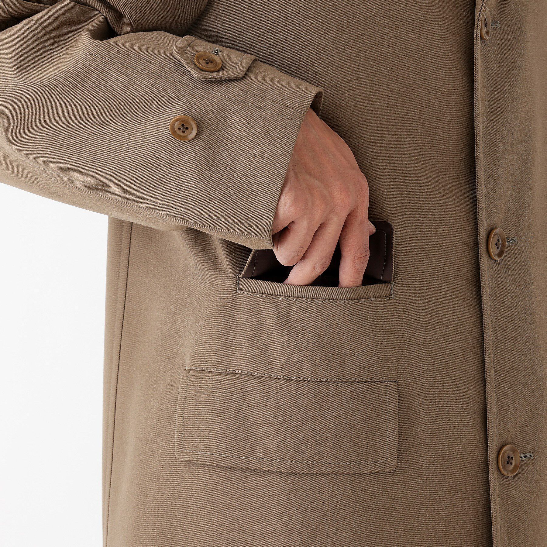 TAKEO KIKUCHI「【THE FLAGSHIP】ヴィンテージギャバジン ステンカラー コート」|ステンカラーコート|