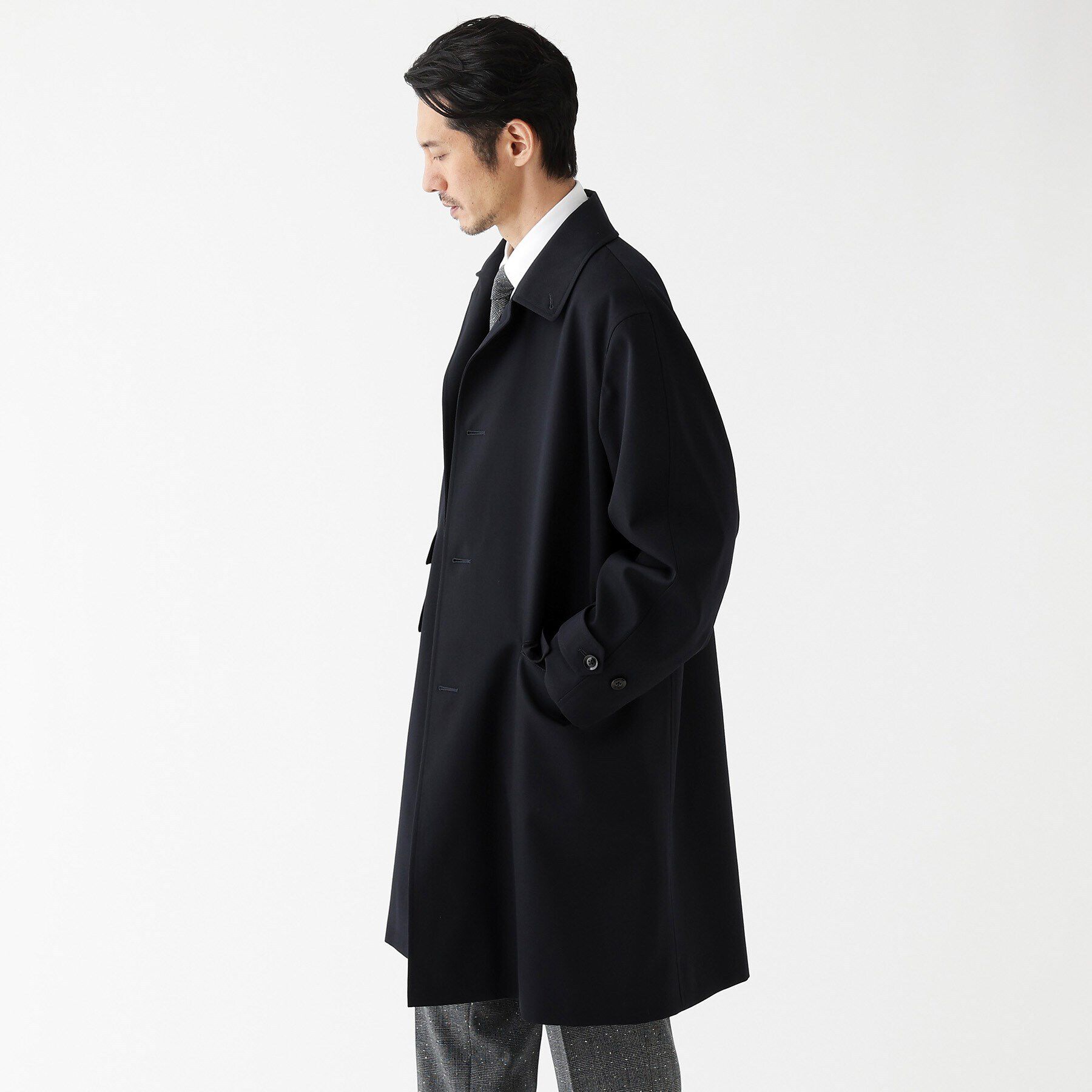 TAKEO KIKUCHI「【THE FLAGSHIP】ヴィンテージギャバジン ステンカラー コート」|ステンカラーコート|