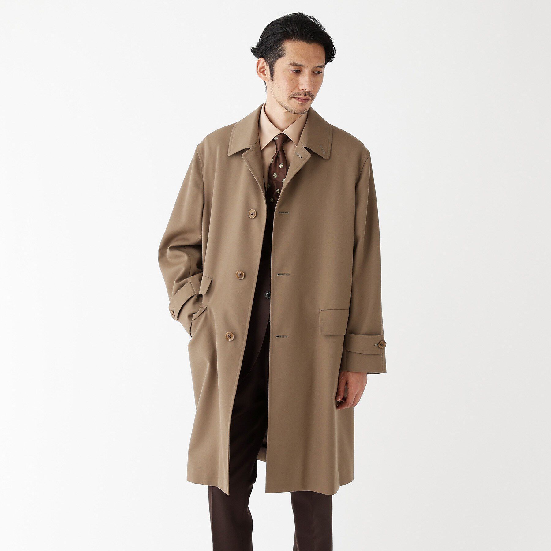 TAKEO KIKUCHI「【THE FLAGSHIP】ヴィンテージギャバジン ステンカラー コート」|ステンカラーコート|