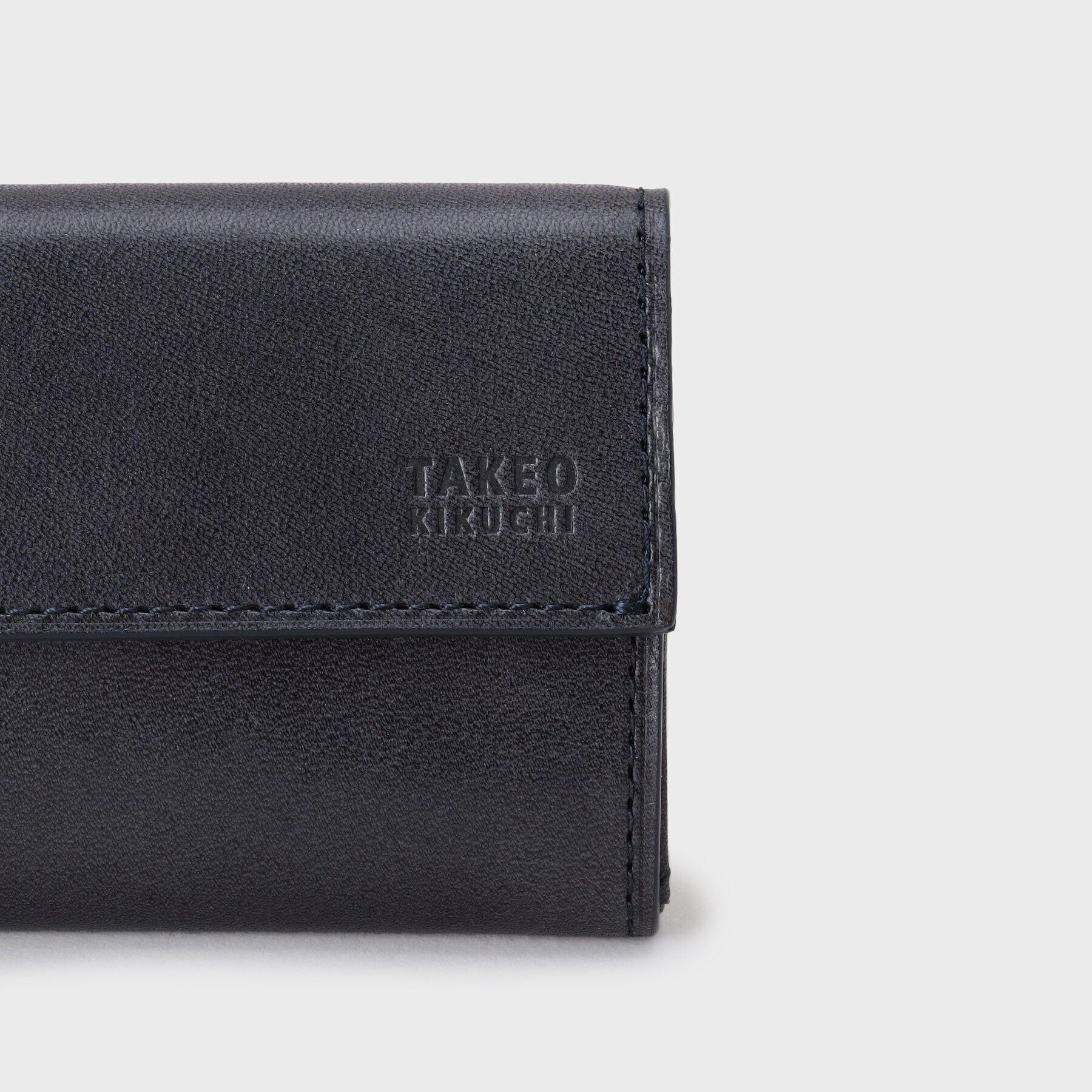 TAKEO KIKUCHI「スムース三つ折りコンパクト」|財布|
