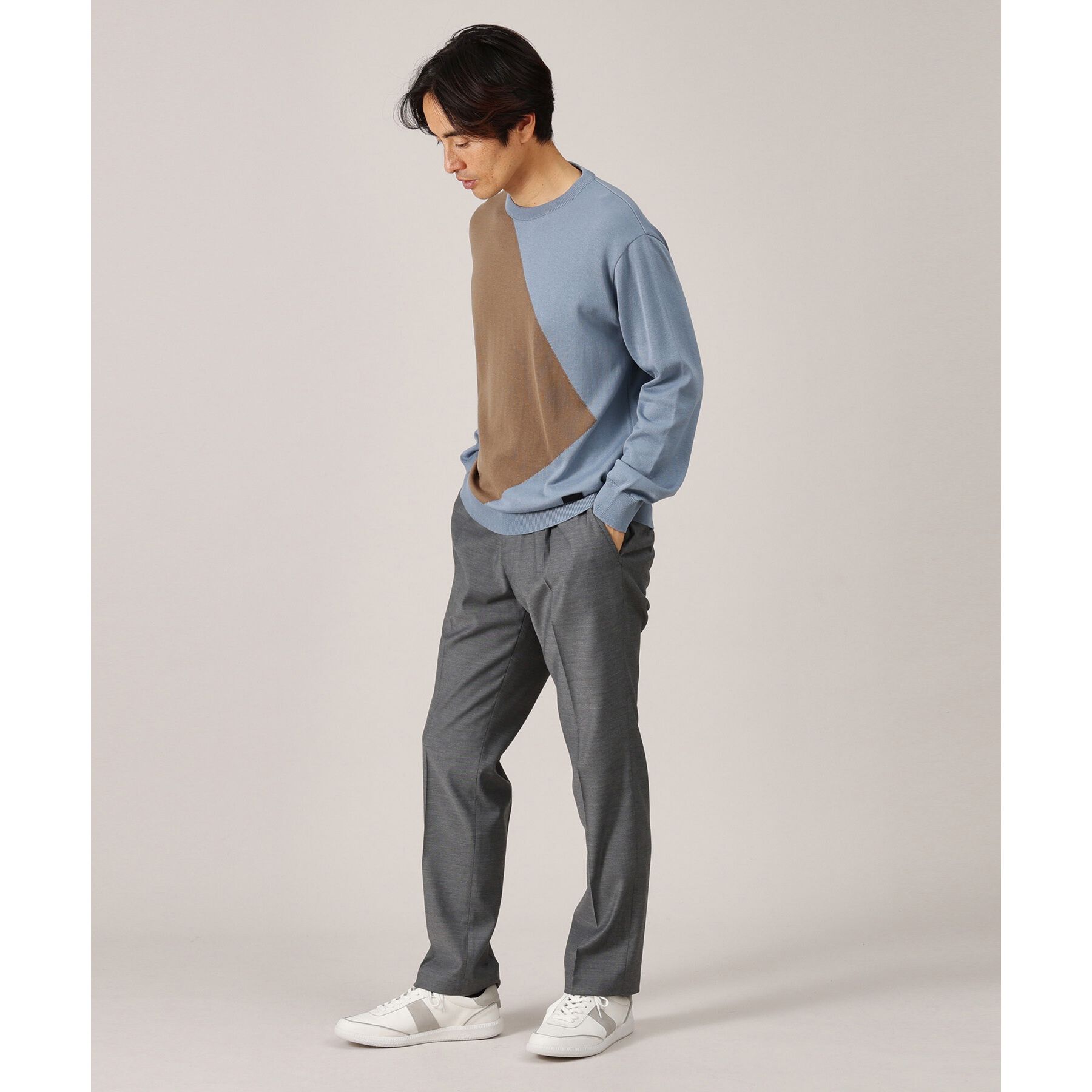 TAKEO KIKUCHI「オールレザー コンビスニーカー」|スニーカー|