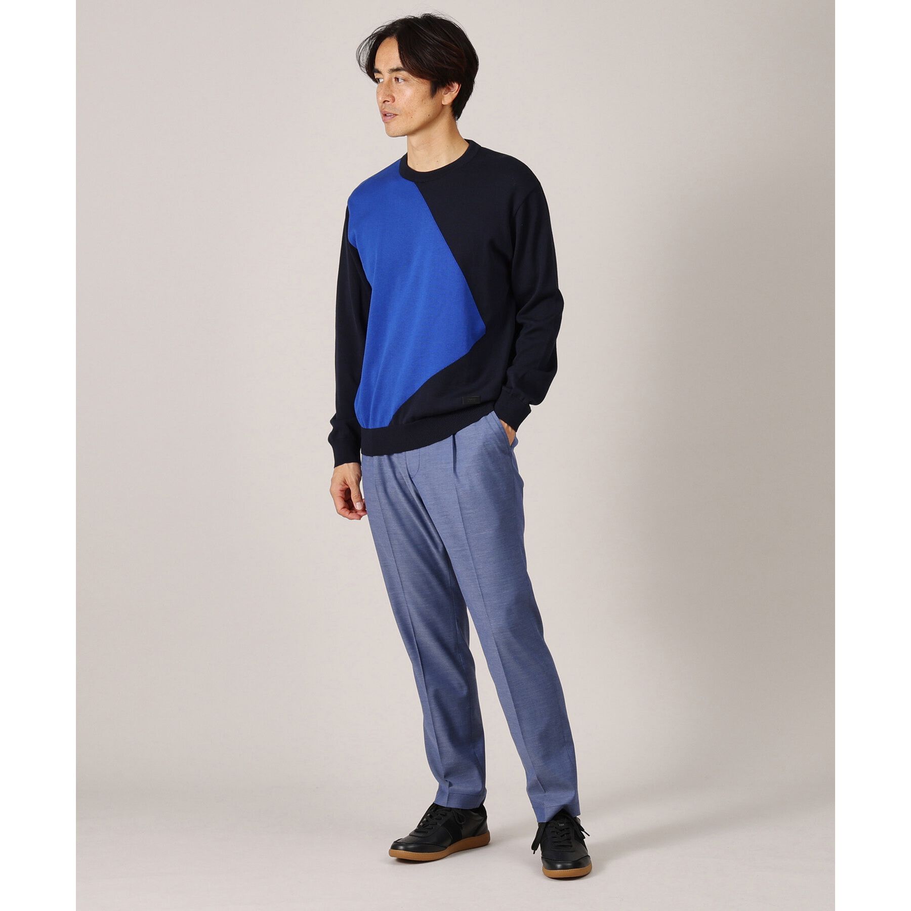 TAKEO KIKUCHI「オールレザー コンビスニーカー」|スニーカー|