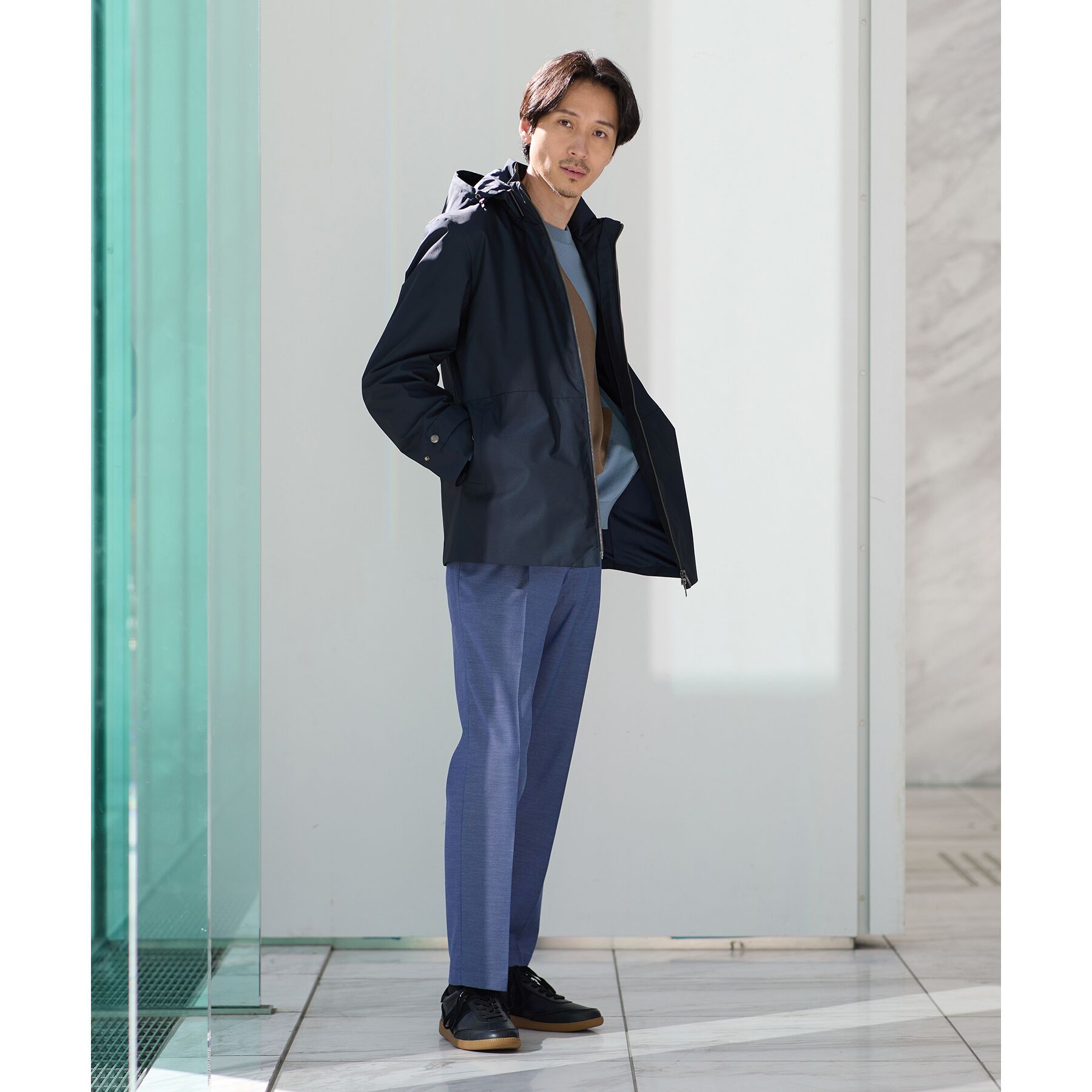 TAKEO KIKUCHI「オールレザー コンビスニーカー」|スニーカー|