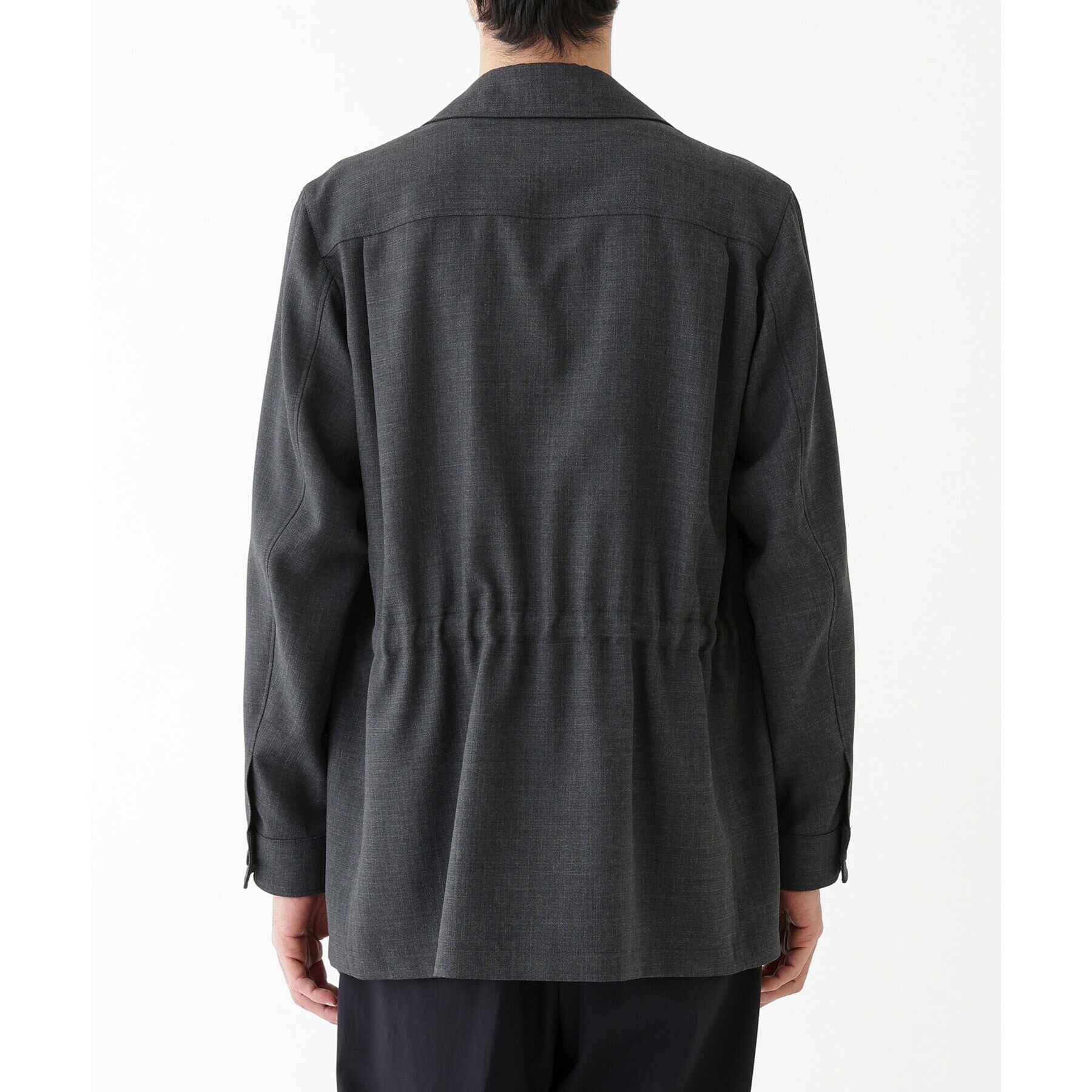 TAKEO KIKUCHI「【THE FLAGSHIP】ポリエステルウール メッシュ サファリジャケット」|ブルゾン・スタジャン|