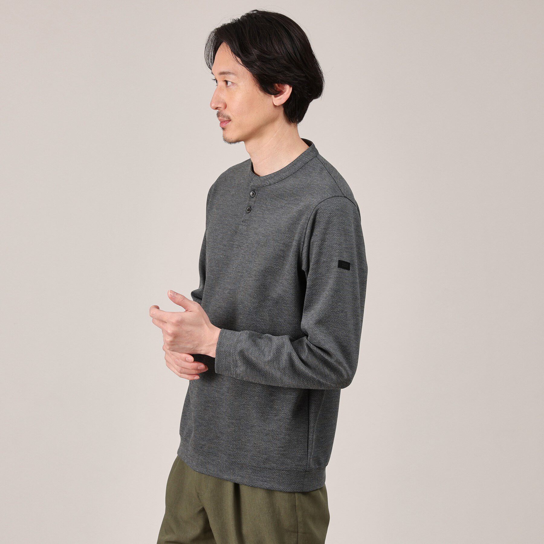 TAKEO KIKUCHI「メランジ ハニカム プルーバー」|Tシャツ・カットソー|