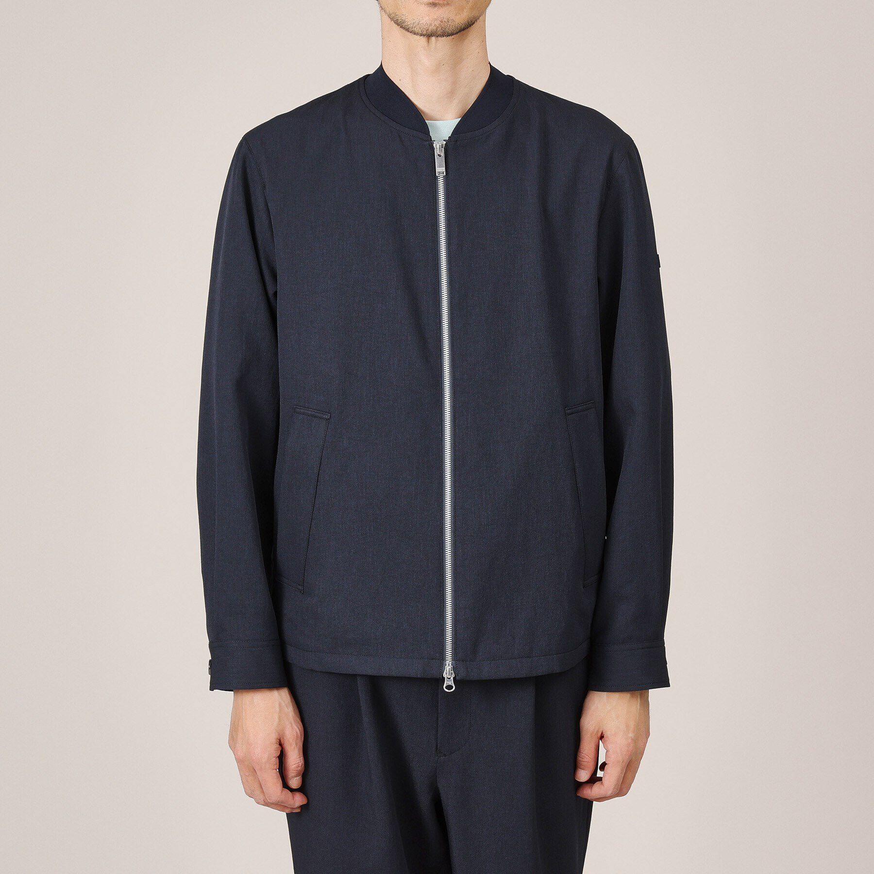 TAKEO KIKUCHI「【多機能/軽羽織】リネンライクカルゼ リブブルゾン」|ブルゾン・スタジャン|