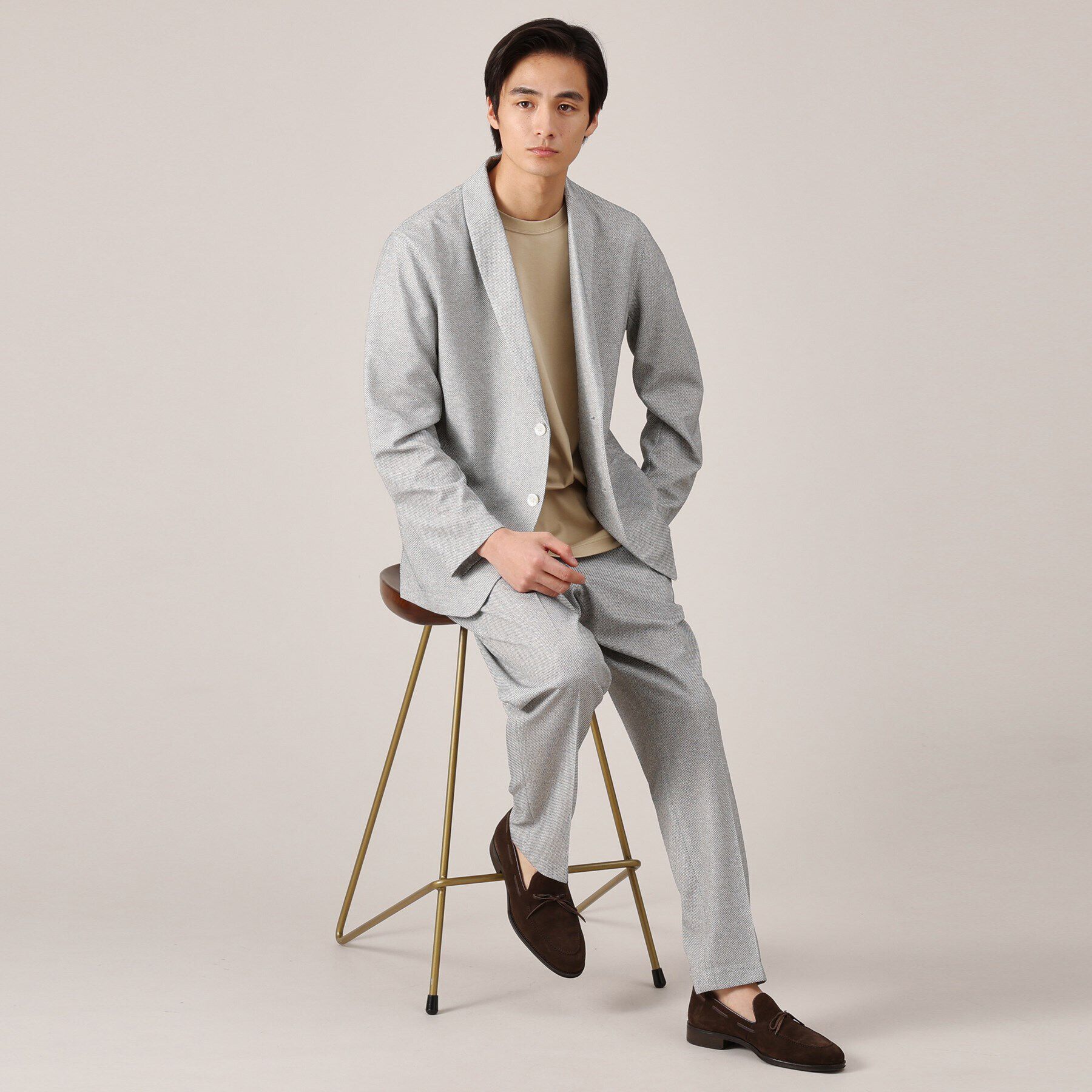 TAKEO KIKUCHI「【抗菌防臭】尾州リネン ドビーメッシュ イージーパンツ」|その他|