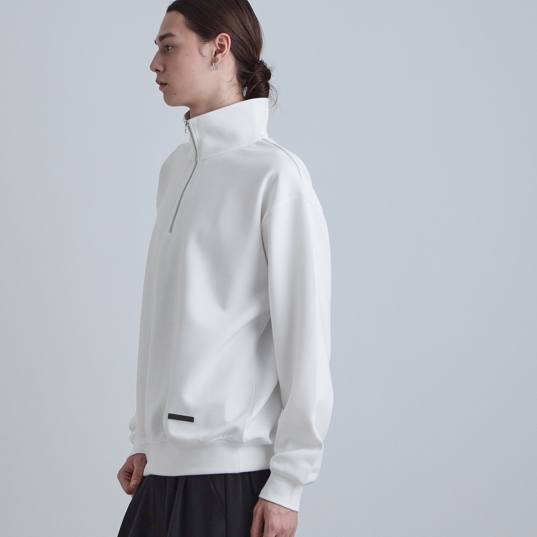 tk.TAKEO KIKUCHI「ハーフジップスウェット」|パーカー|