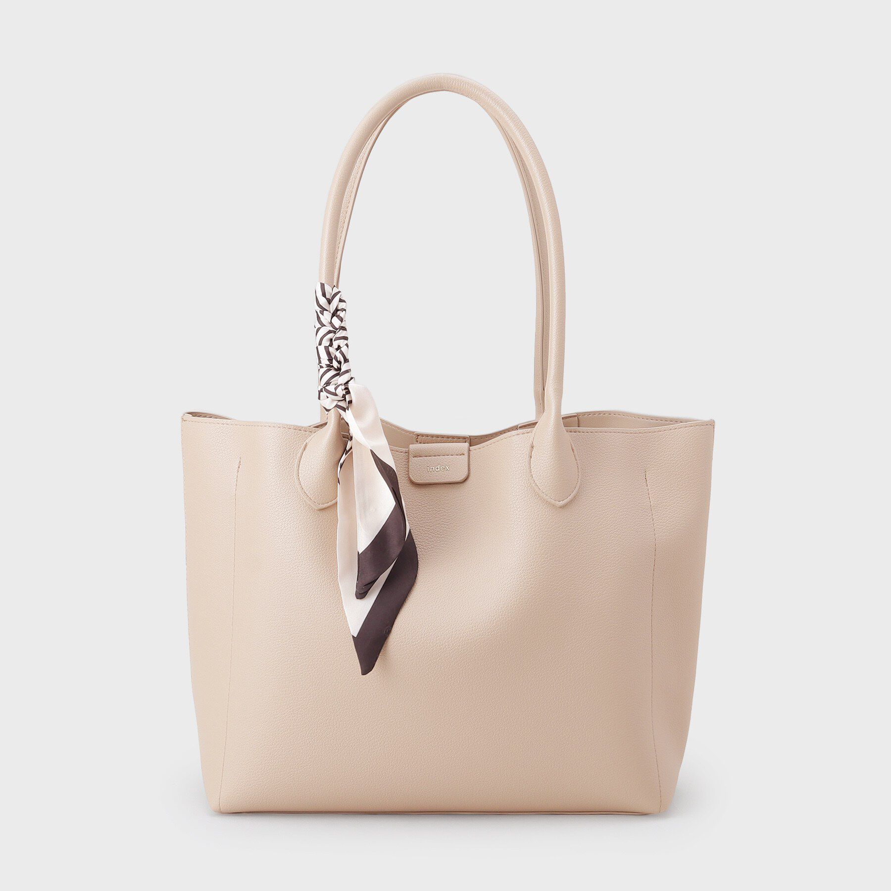 index「ストライプスカーフ付きトートバッグ【A4サイズ】」|トートバッグ|