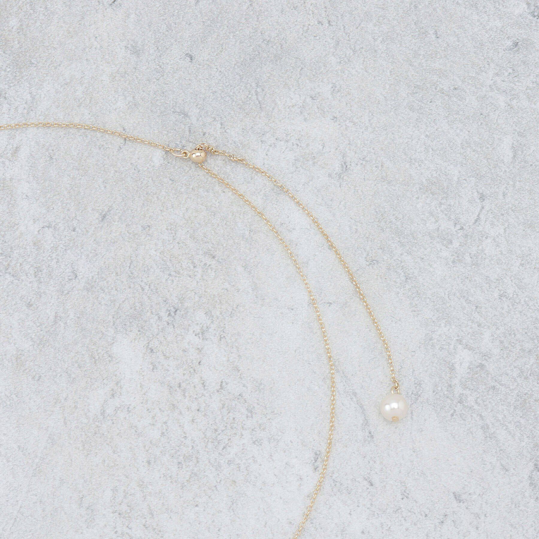 OPAQUE.CLIP「3連リングメタルネックレス」|ネックレス|