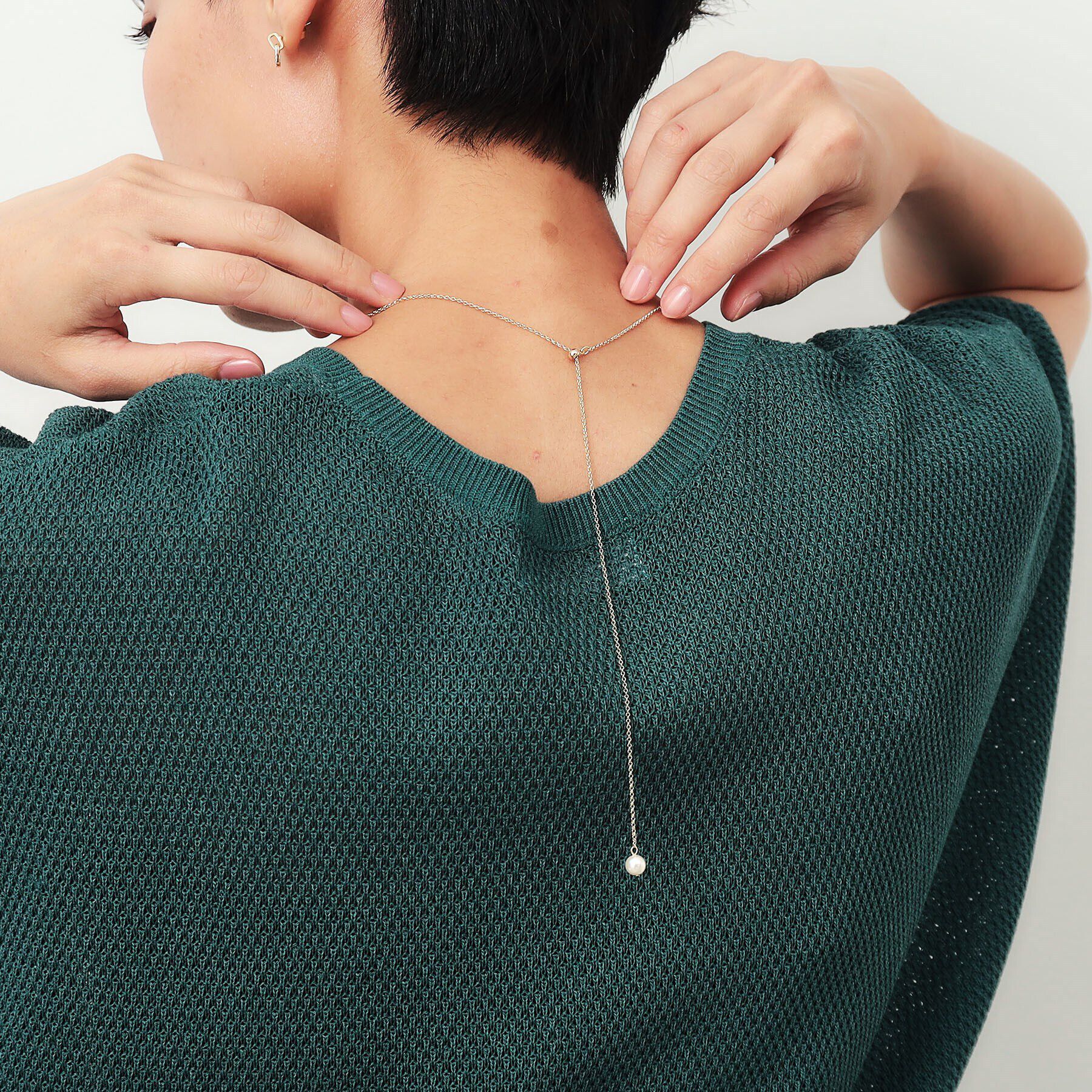 OPAQUE.CLIP「3連リングメタルネックレス」|ネックレス|