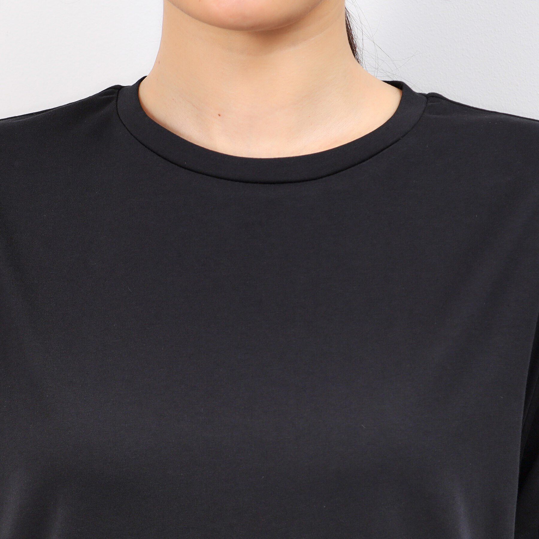 OPAQUE.CLIP「シャーリング切替ドッキングワンピース【洗濯機洗い可】」|ワンピース|