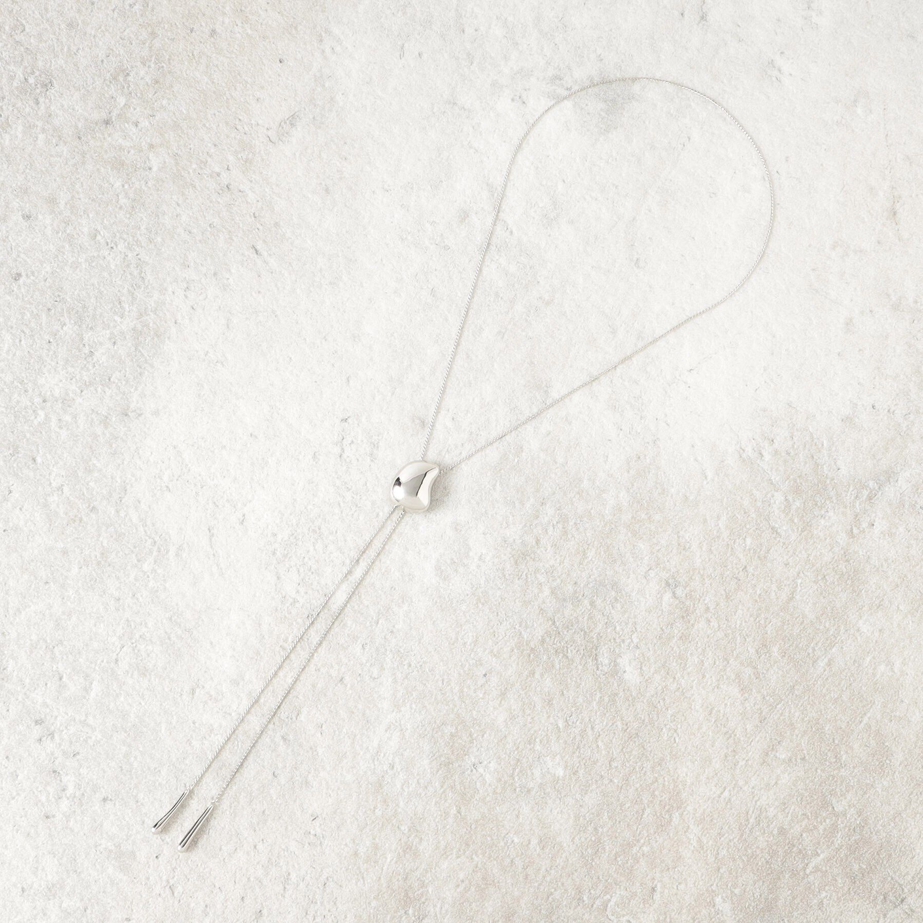 OPAQUE.CLIP「ビッグビーンスライドネックレス」|ネックレス|シルバー(006)