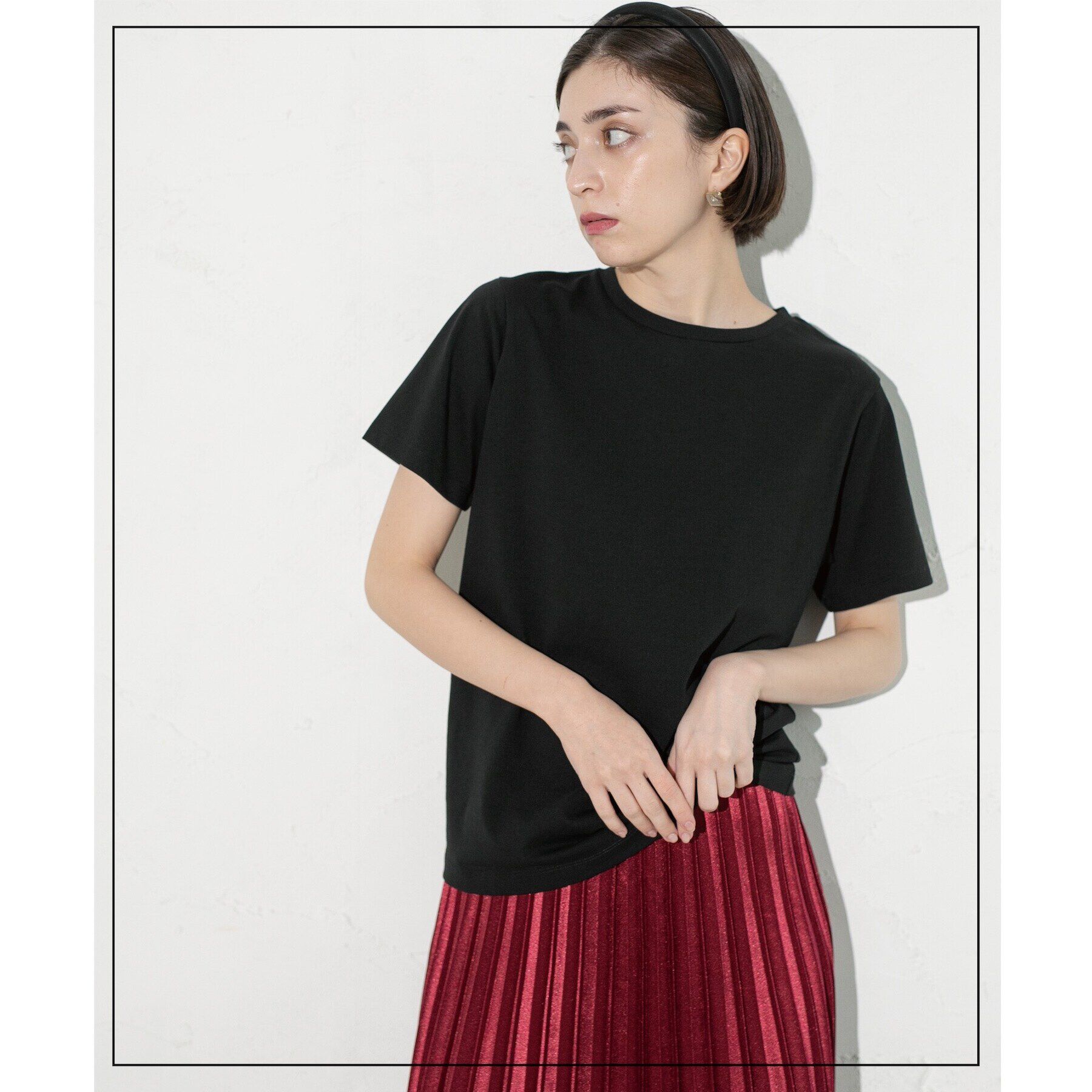 OPAQUE.CLIP「ベーシックTシャツ【接触冷感／UVケア／汗染み防止】」|Tシャツ・カットソー|