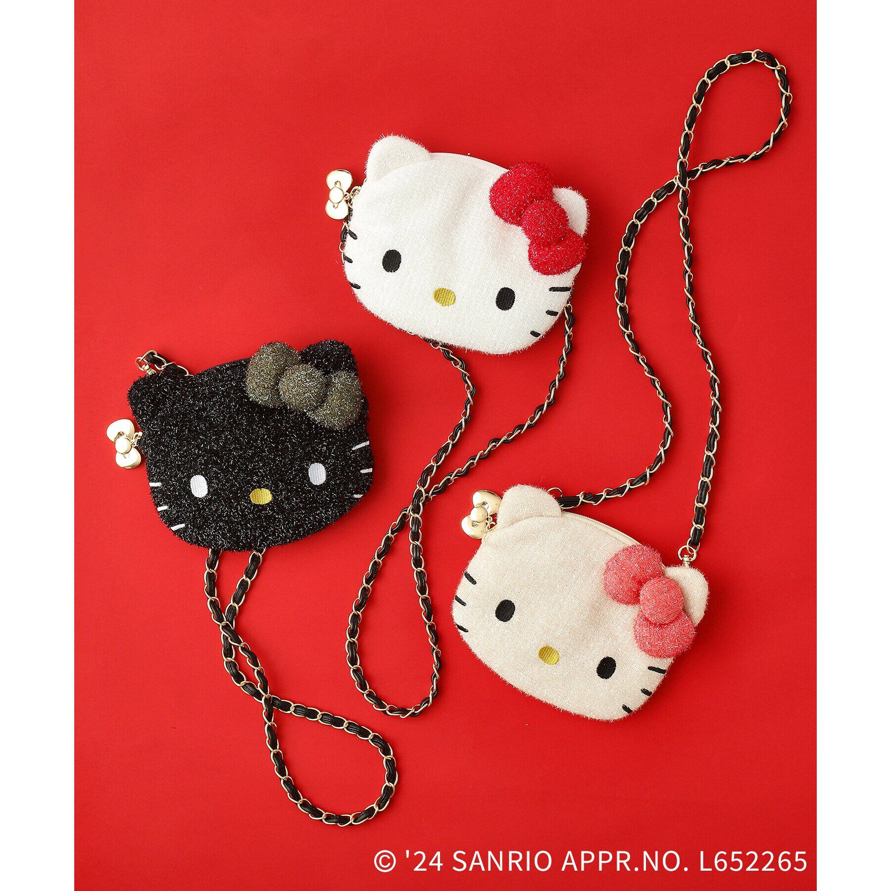 OPAQUE.CLIP「【ハローキティコラボ】フェイス型2WAYキラキラミニショルダーバッグ」|ショルダー・メッセンジャー|