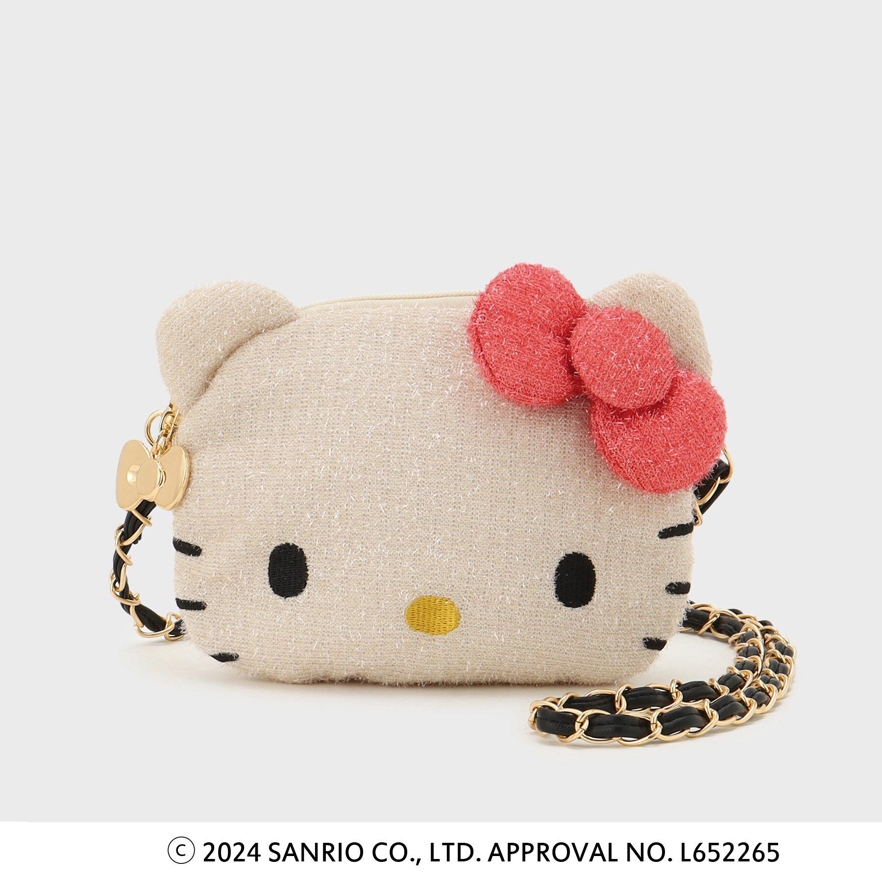 OPAQUE.CLIP「【ハローキティコラボ】フェイス型2WAYキラキラミニショルダーバッグ」|ショルダー・メッセンジャー|ﾗｲﾄﾍﾞｰｼﾞｭ(051)