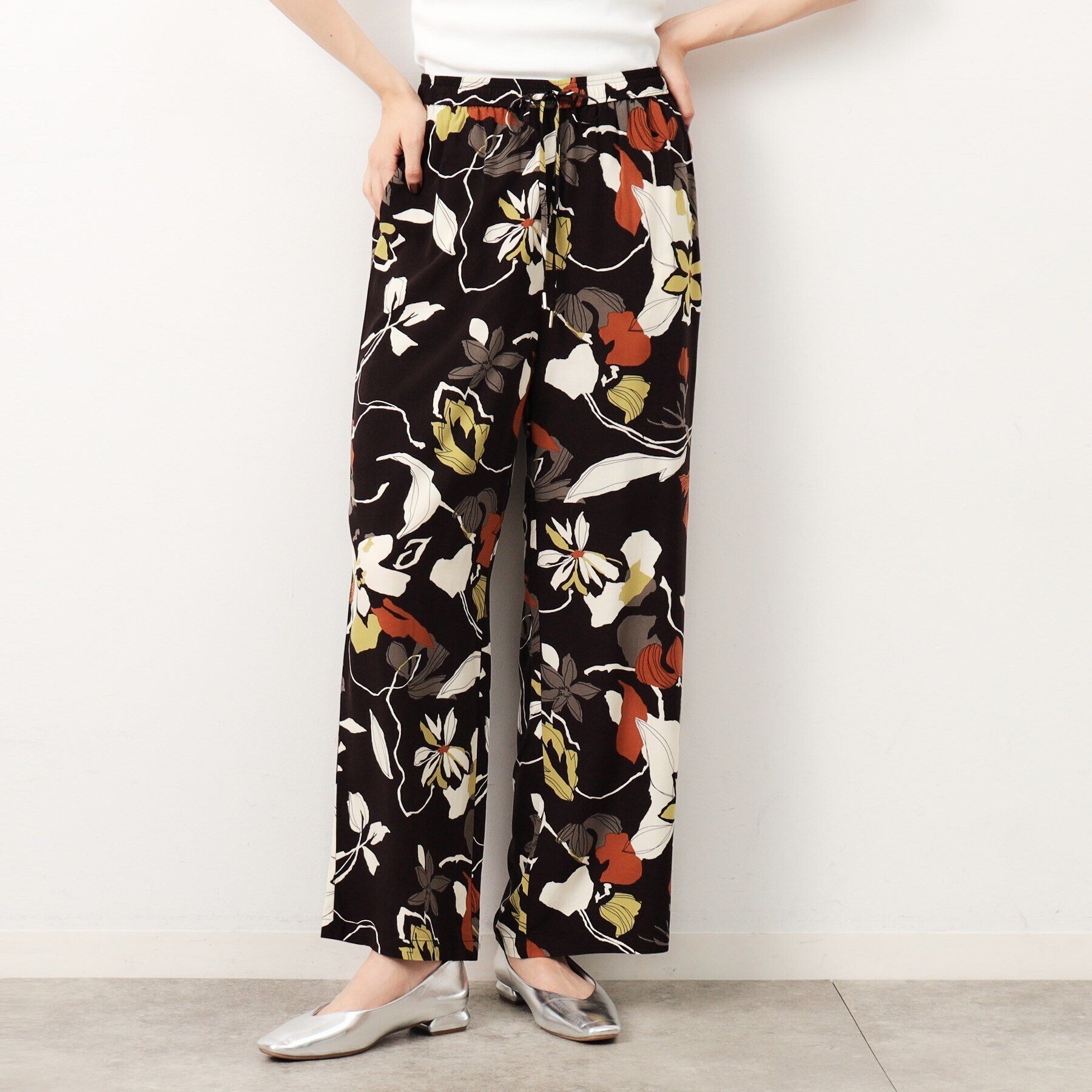 OPAQUE.CLIP「フラワービックプリントイージーパンツ【洗える】」|その他|