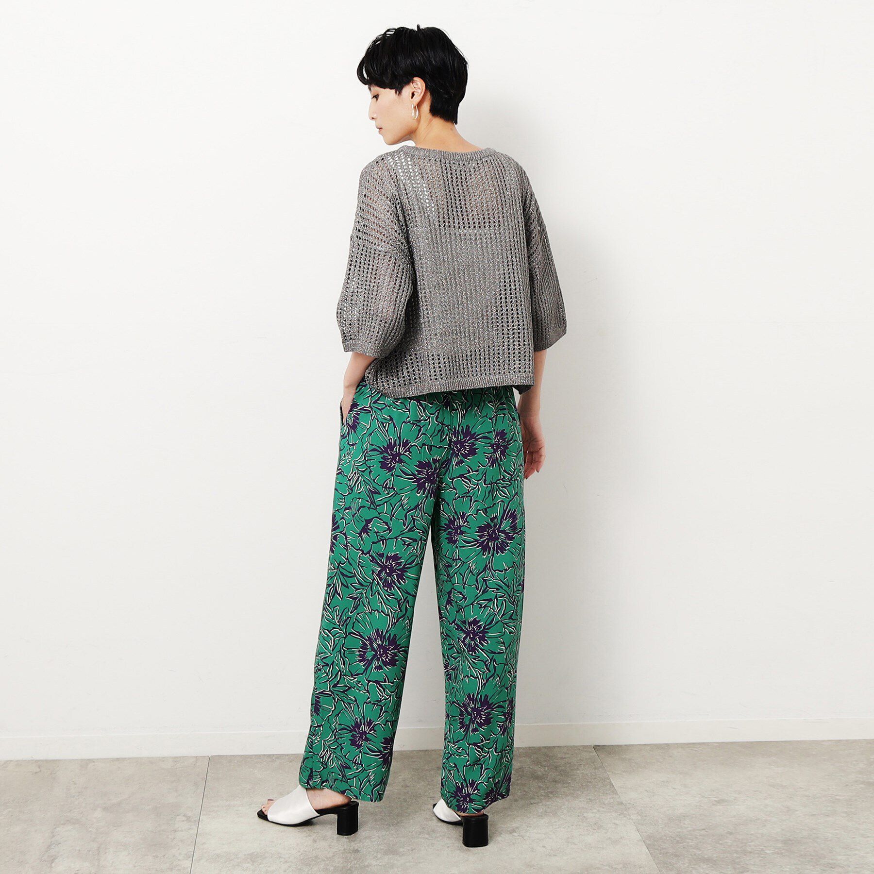 OPAQUE.CLIP「フラワービックプリントイージーパンツ【洗える】」|その他|