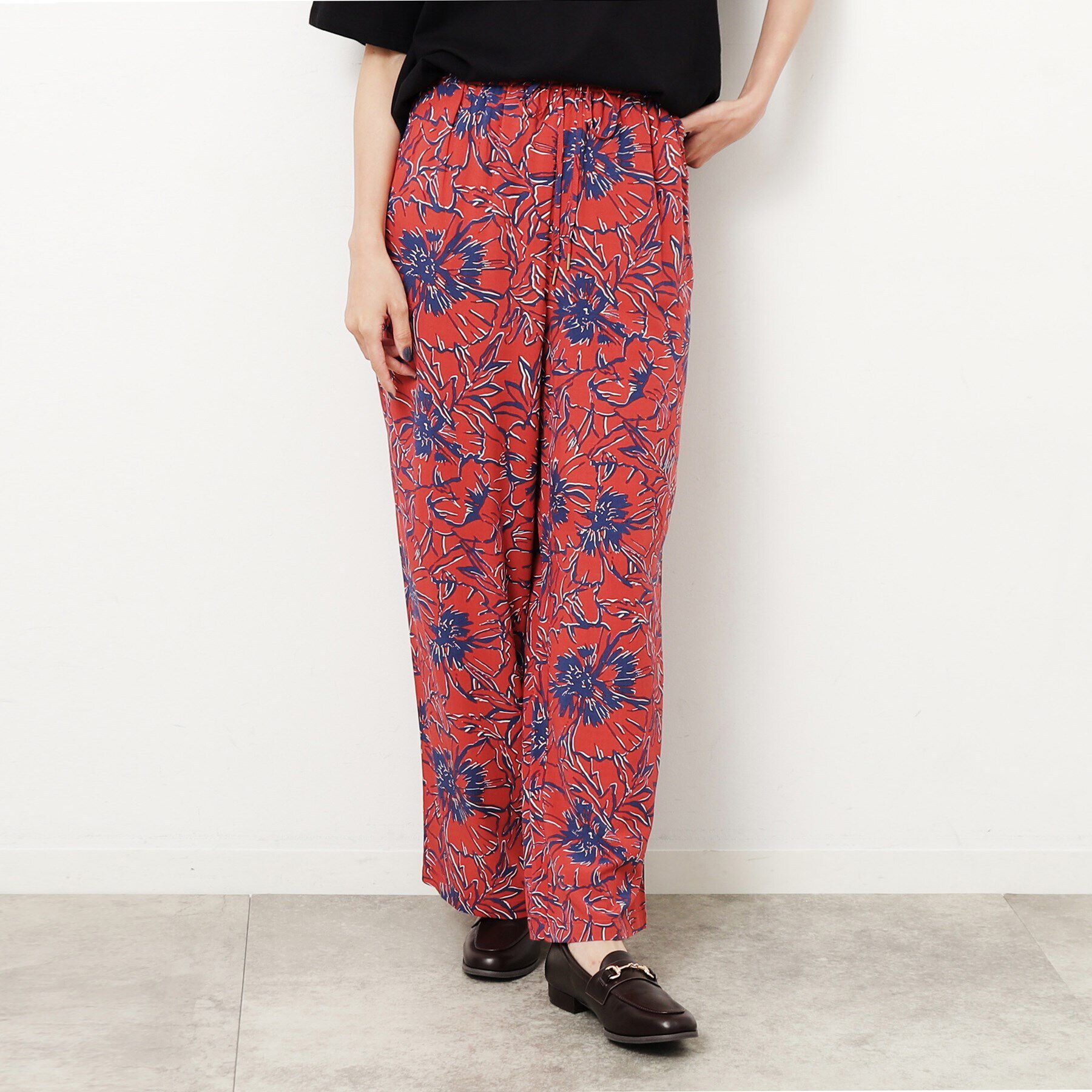 OPAQUE.CLIP「フラワービックプリントイージーパンツ【洗える】」|その他|