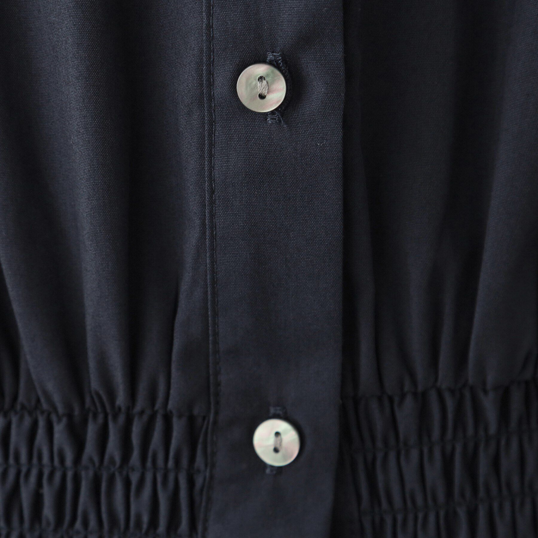 OPAQUE.CLIP「ウエストシャーリング シャツワンピース【洗濯機洗い可】」|ワンピース|