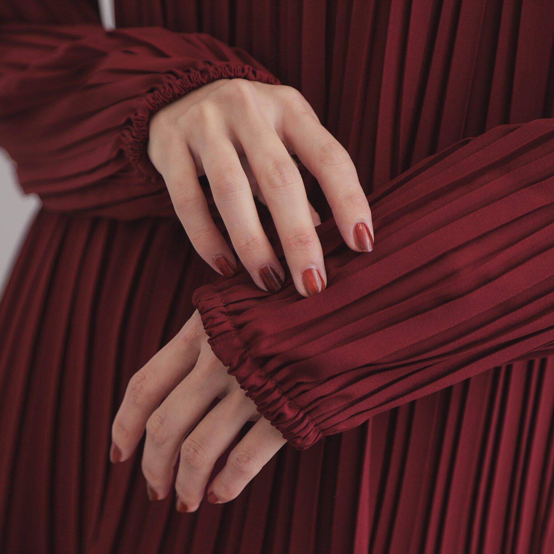 OPAQUE.CLIP「プリーツティアードミニワンピース【洗濯機洗い可】」|ワンピース|