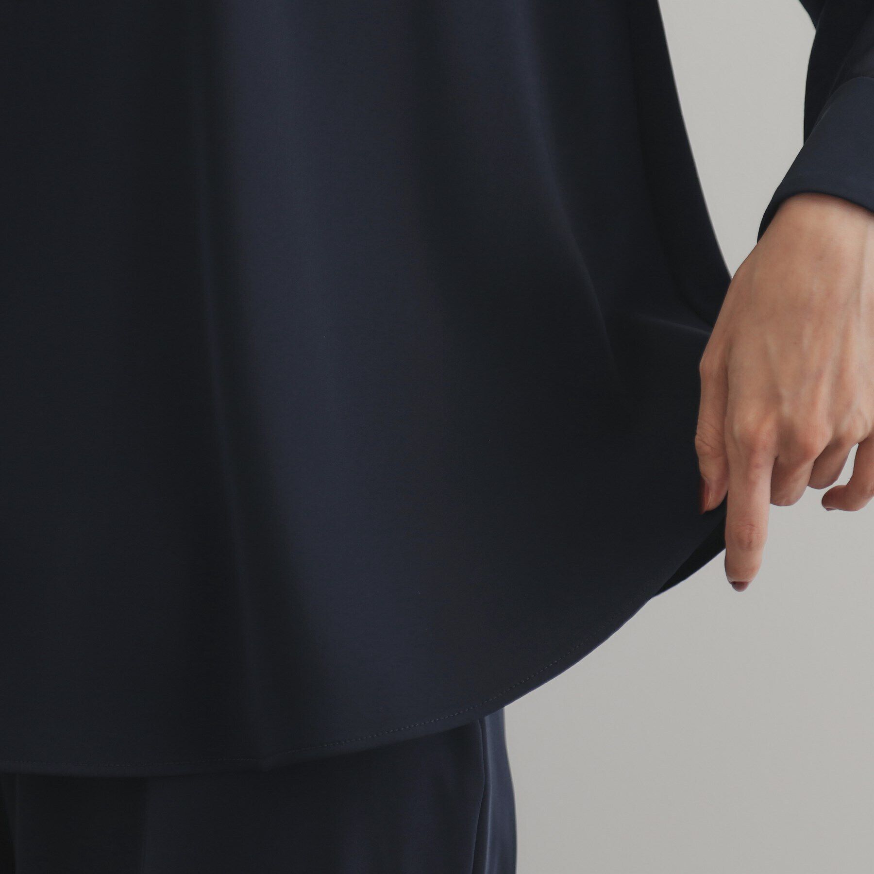 OPAQUE.CLIP「《ツインセット》ドッキングブラウス&times;テーパードパンツ／オケージョン対応【洗濯機洗い可】」|スーツ|