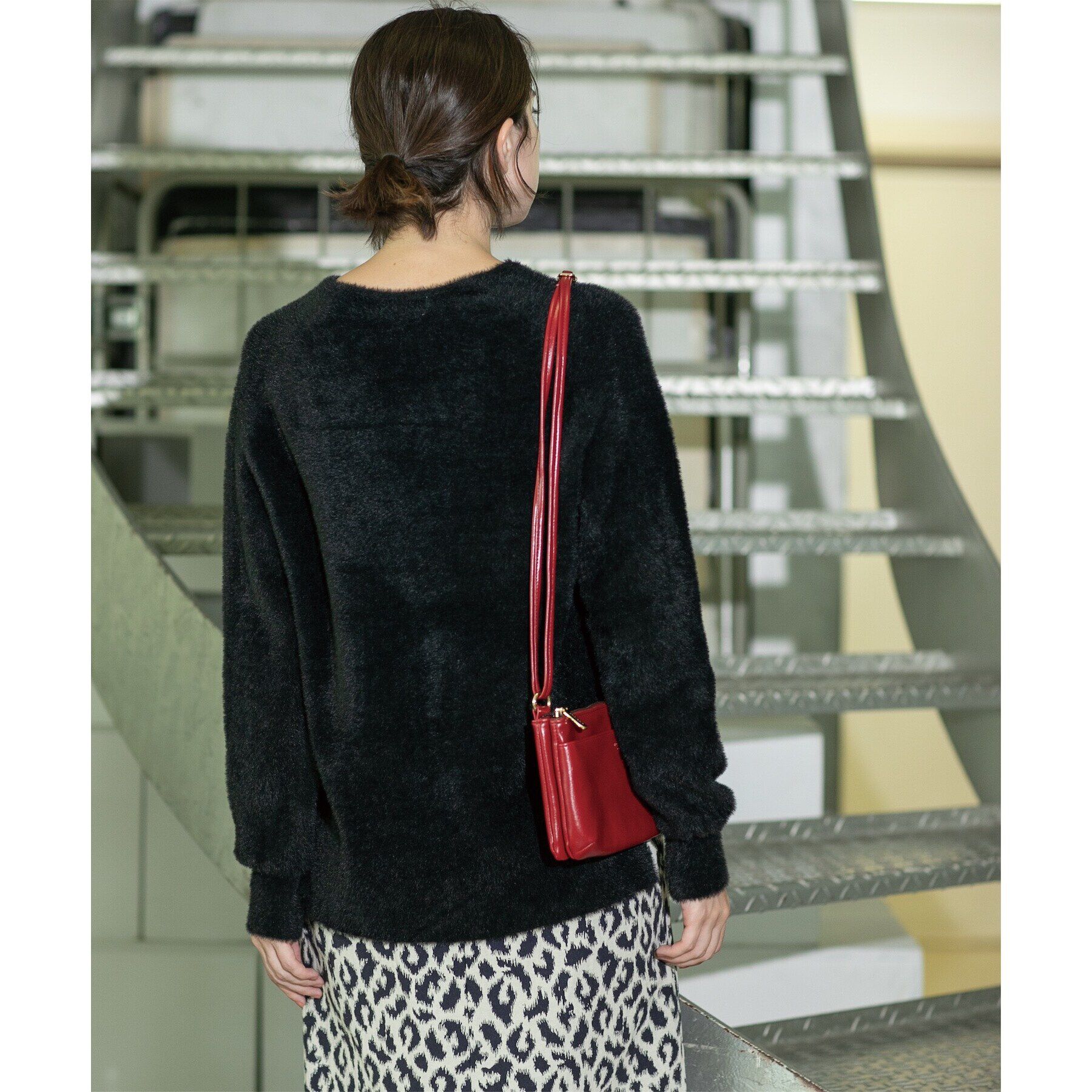 OPAQUE.CLIP「《5color/S-LLsize》フェザーヤーンVネックニット【洗濯機洗い可／抗ピル】」|ニット・セーター|