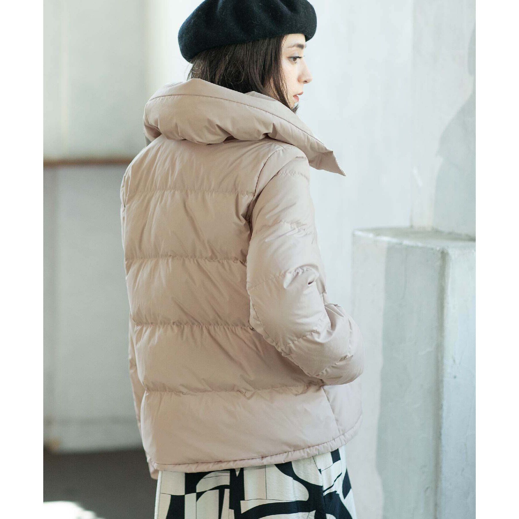 OPAQUE.CLIP「《SS-LLsize》襟取り外し可/ショートダウンジャケット【洗濯機洗い可/撥水/防風/抗菌加工】」|ダウン|