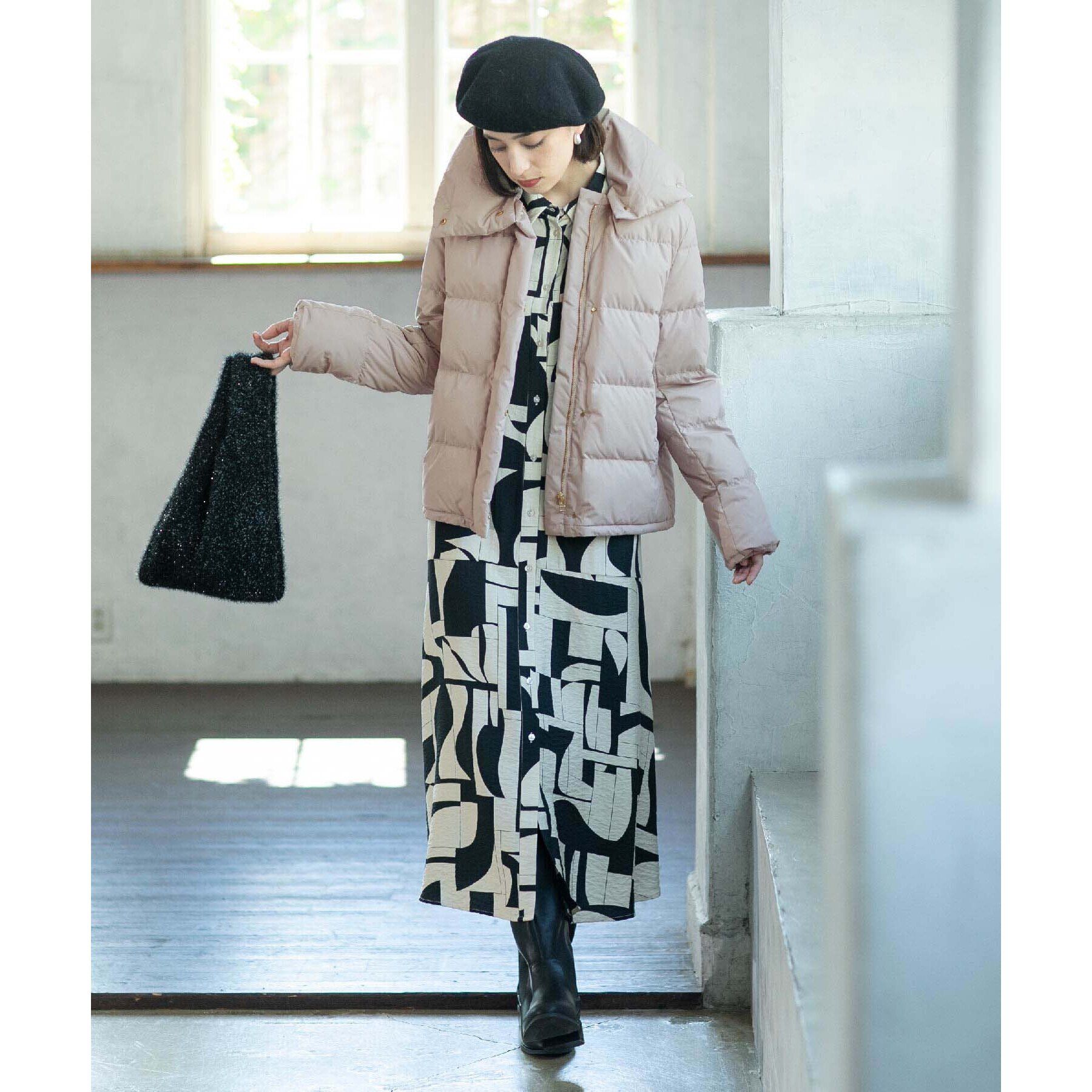 OPAQUE.CLIP「《SS-LLsize》襟取り外し可/ショートダウンジャケット【洗濯機洗い可/撥水/防風/抗菌加工】」|ダウン|