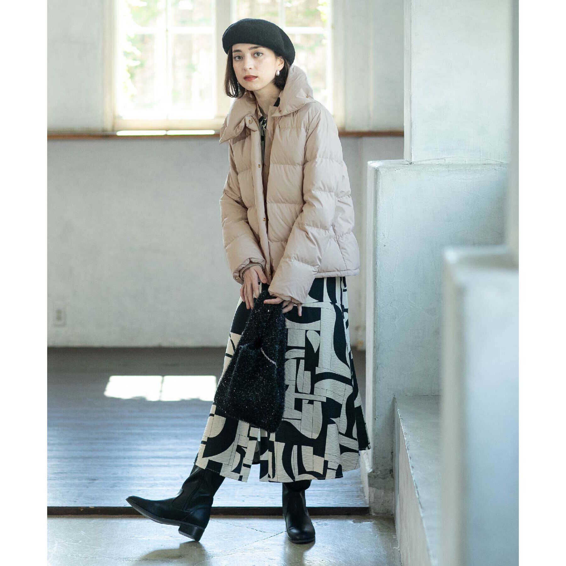 OPAQUE.CLIP「《SS-LLsize》襟取り外し可/ショートダウンジャケット【洗濯機洗い可/撥水/防風/抗菌加工】」|ダウン|