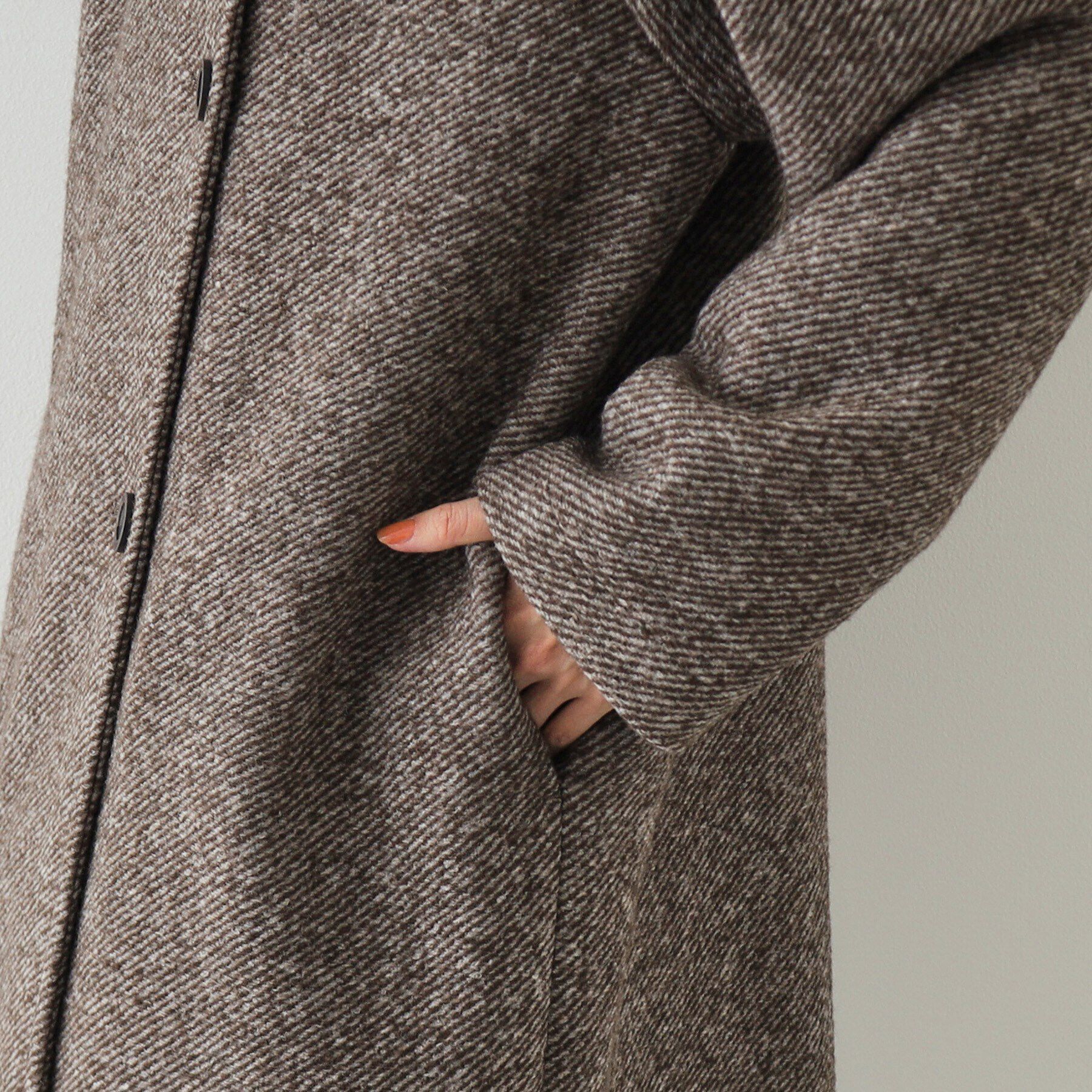 OPAQUE.CLIP「《Oggi掲載》スライバーチェスターコート【洗濯機洗い可】」|チェスターコート|