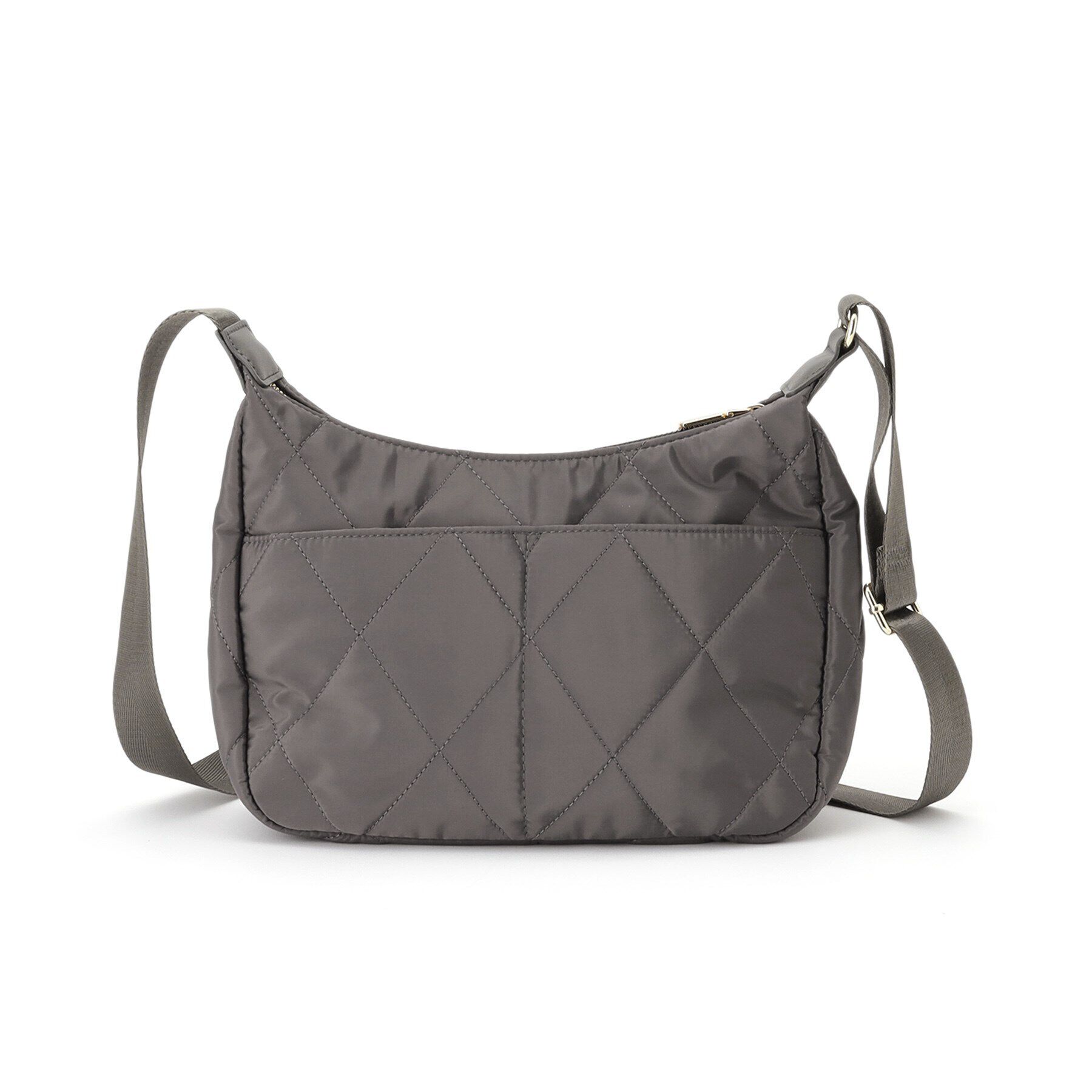 OPAQUE.CLIP「【長さ調整可能】ダイヤキルティングムーンミドルショルダーバッグ」|ショルダー・メッセンジャー|