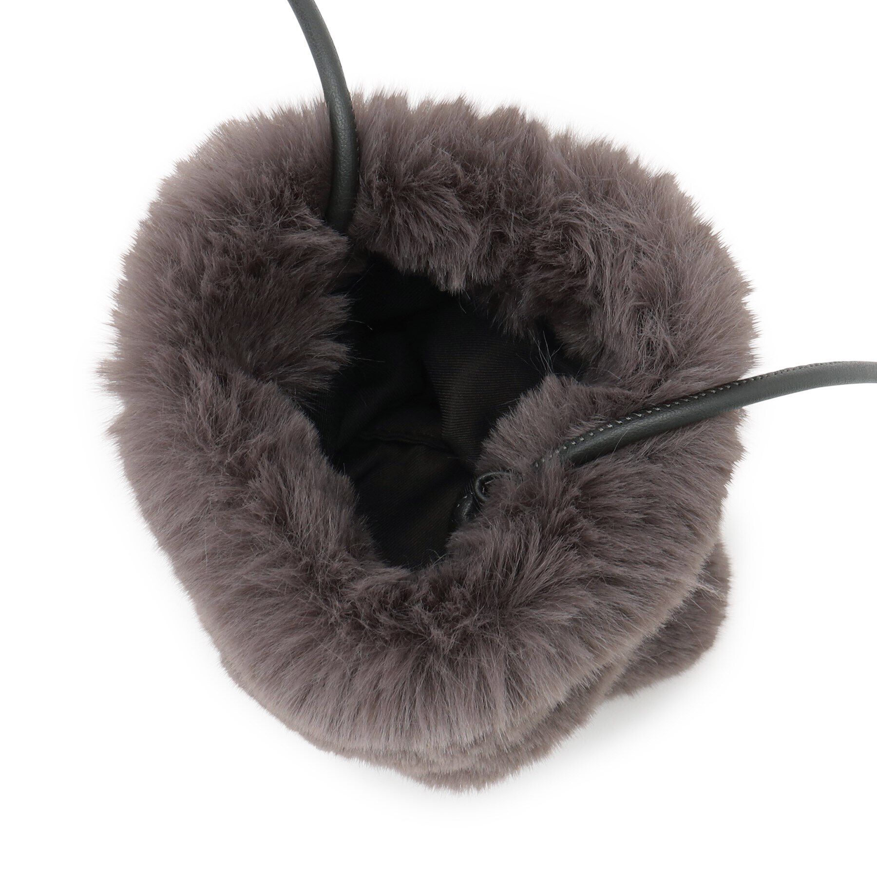 OPAQUE.CLIP「フェイクファースクエアミニポシェット」|ショルダー・メッセンジャー|