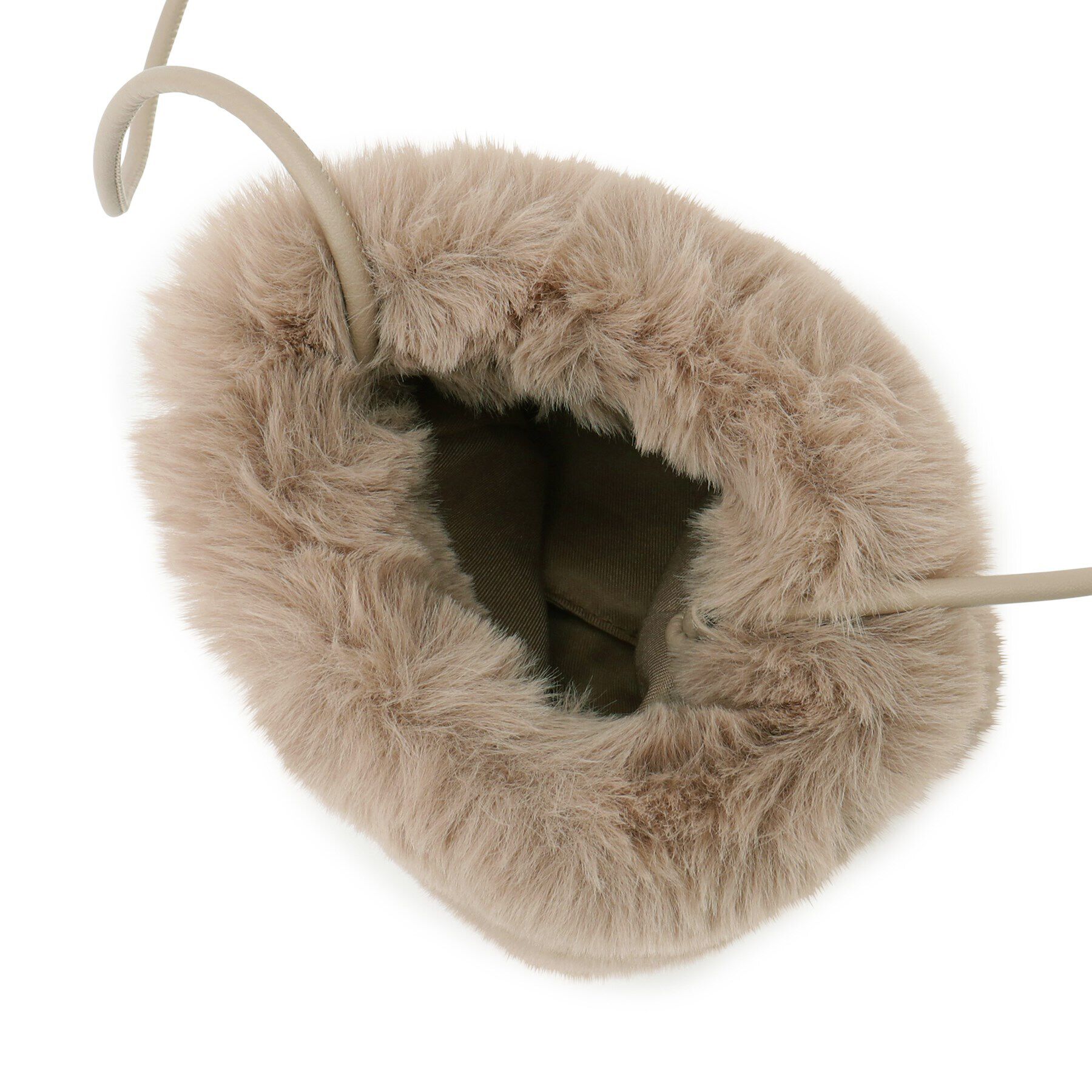 OPAQUE.CLIP「フェイクファースクエアミニポシェット」|ショルダー・メッセンジャー|