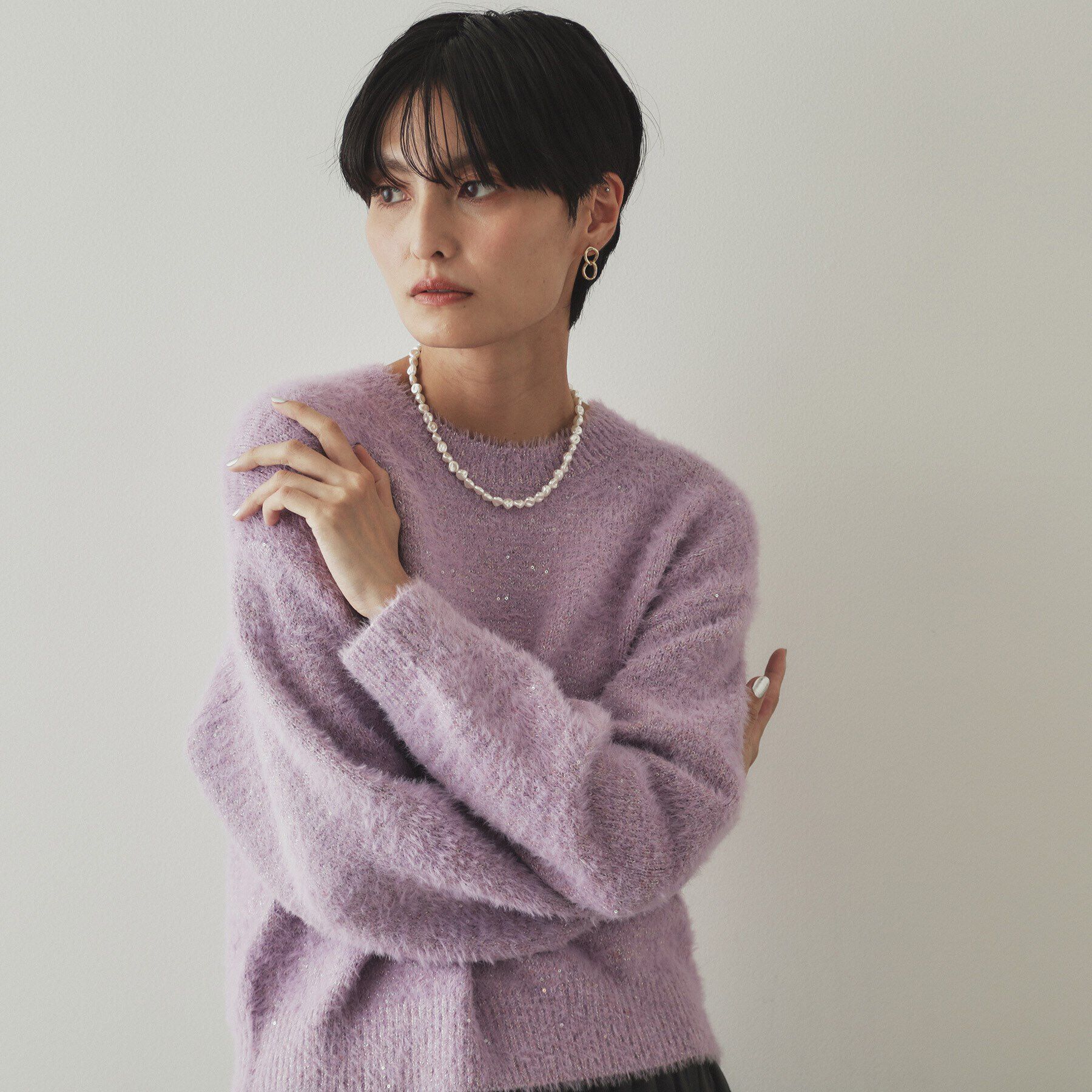 OPAQUE.CLIP「フェイクパールネックレス」|ネックレス|