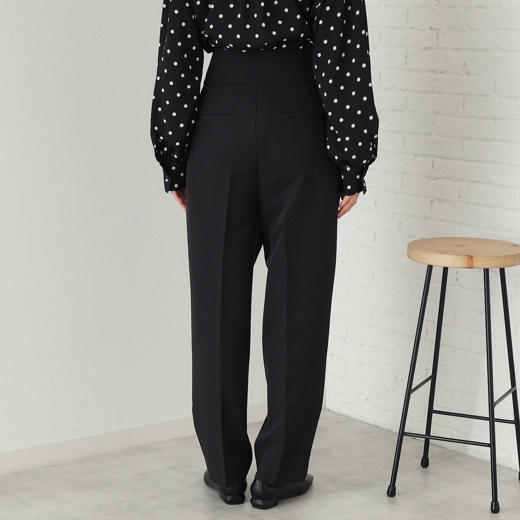 OPAQUE.CLIP「ハイウエストカーヴィーパンツ【洗濯機洗い可】」|その他|