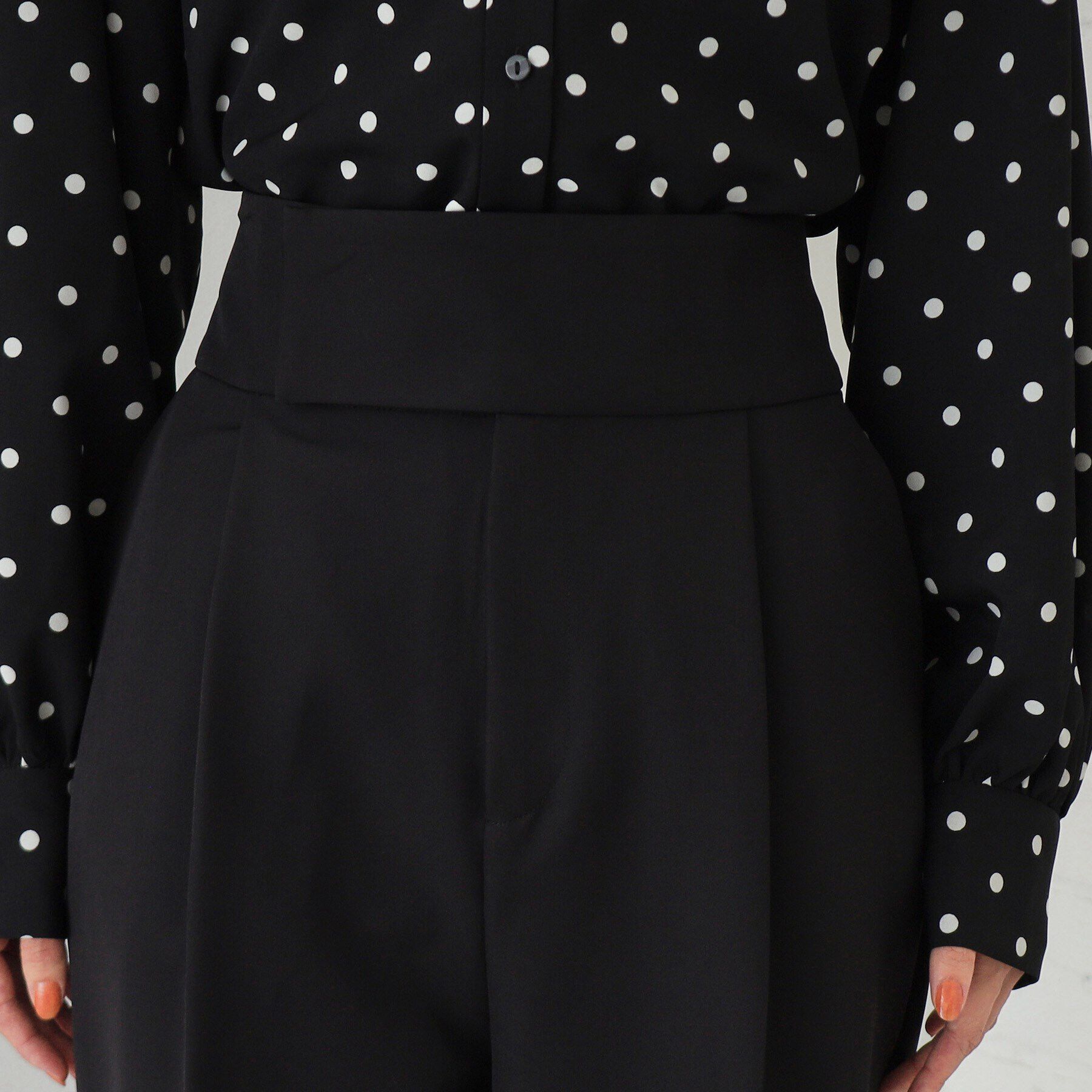 OPAQUE.CLIP「ハイウエストカーヴィーパンツ【洗濯機洗い可】」|その他|