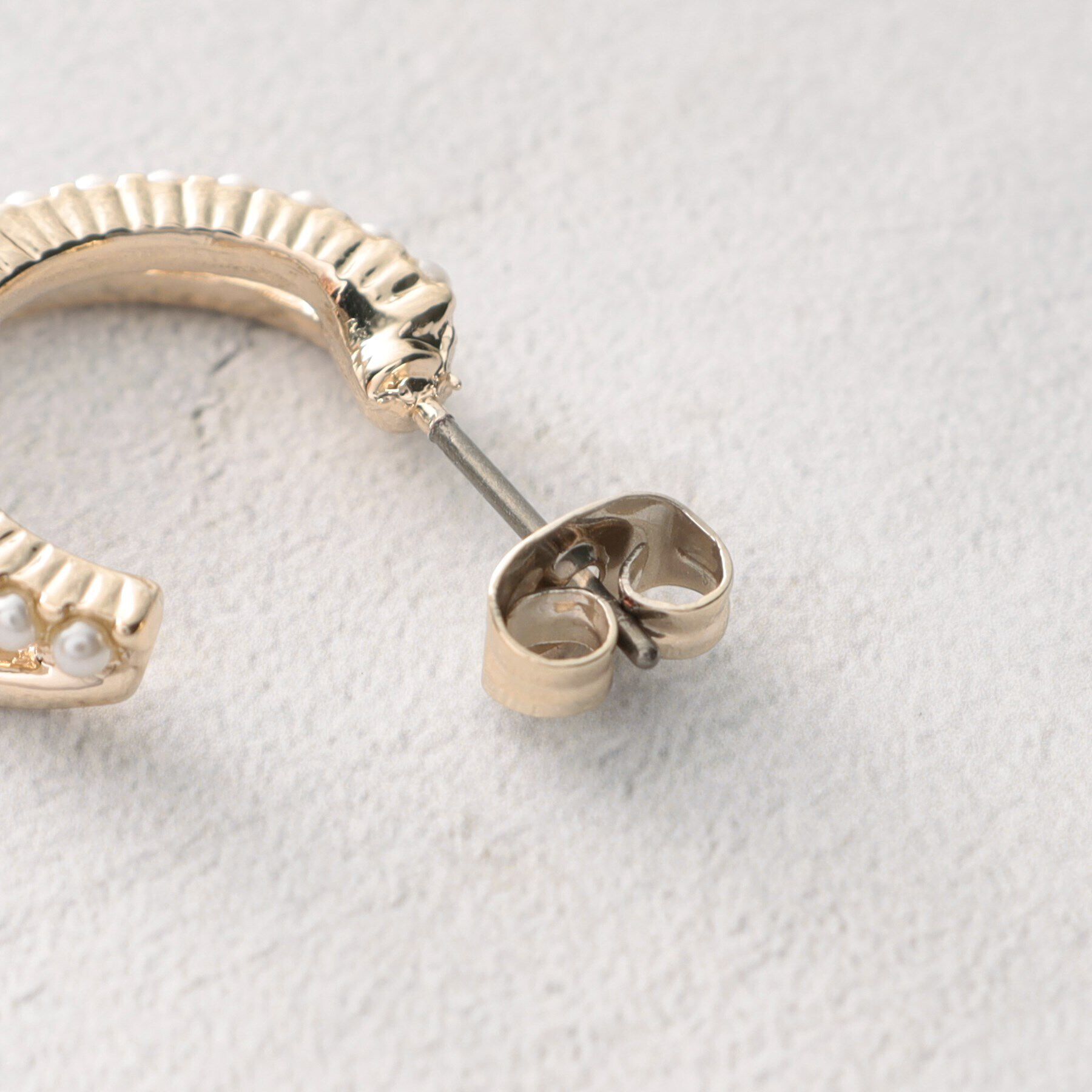 OPAQUE.CLIP「フェイクパールリングピアス」|ピアス|