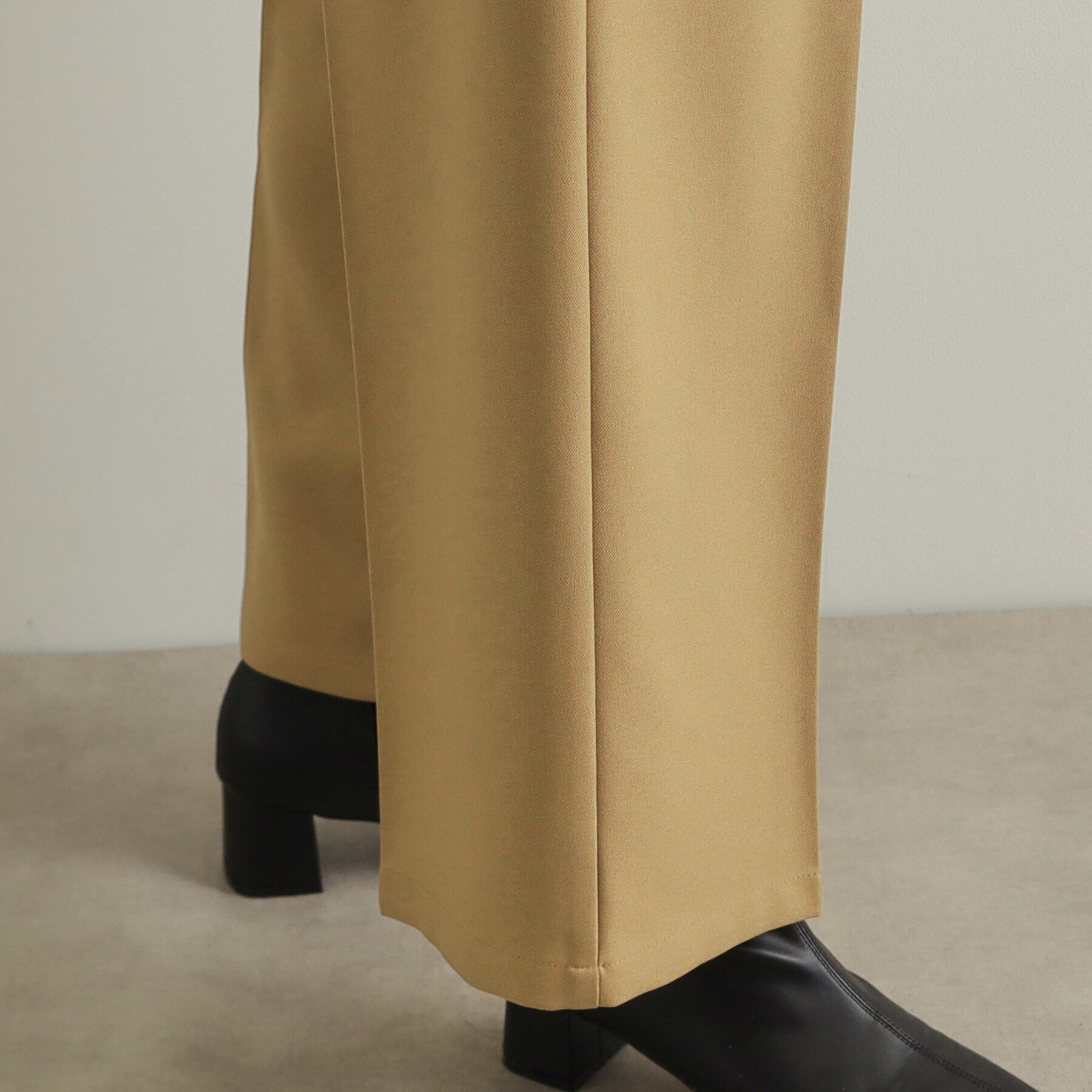 OPAQUE.CLIP「《美人百花掲載》サイドベルトワイドパンツ【洗濯機洗い可】」|その他|