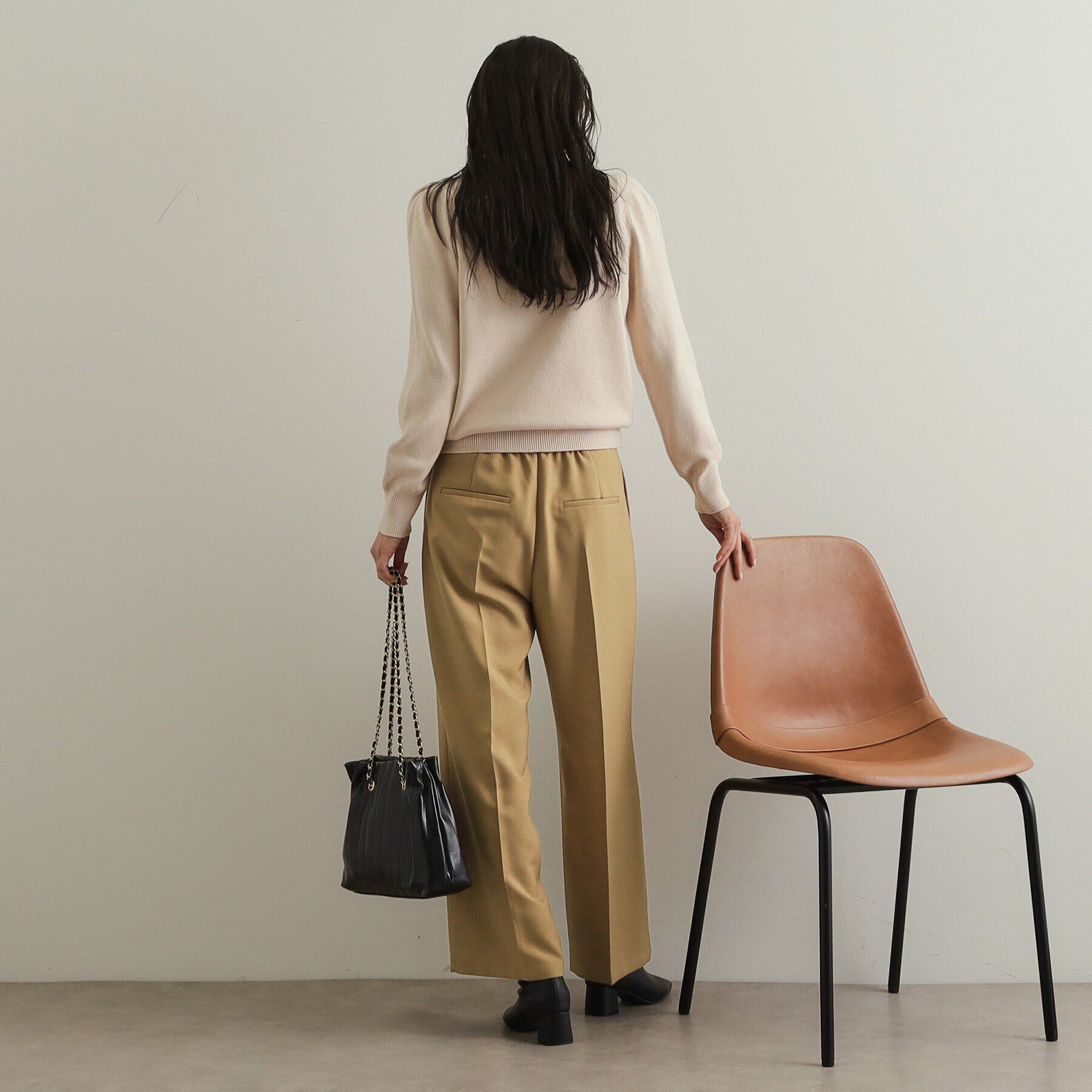 OPAQUE.CLIP「《美人百花掲載》サイドベルトワイドパンツ【洗濯機洗い可】」|その他|