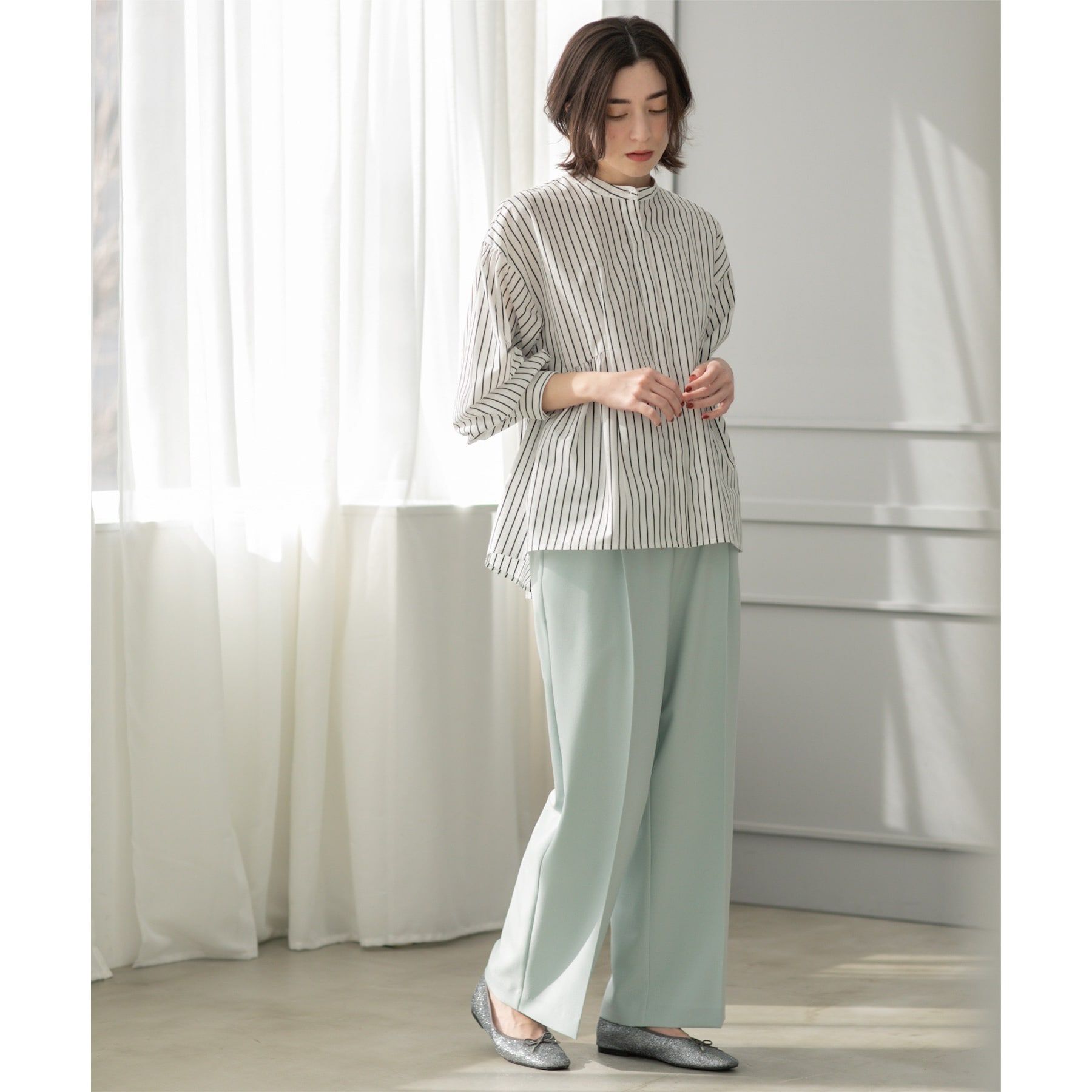 OPAQUE.CLIP「《SS-LLsize》美脚ストレッチイージーワイドパンツ【洗濯機洗い可/防シワ】」|その他|