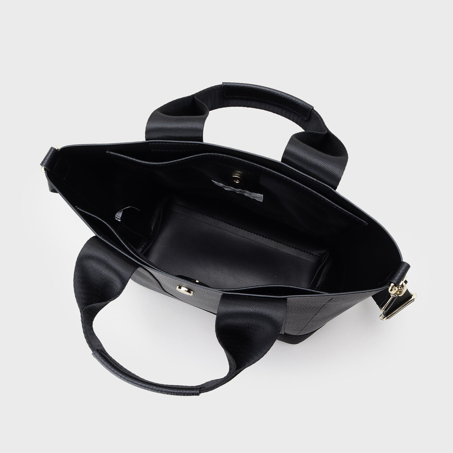 OPAQUE.CLIP「【2WAY】シュリンク合皮コンビミドルショルダーバッグ」|ショルダー・メッセンジャー|