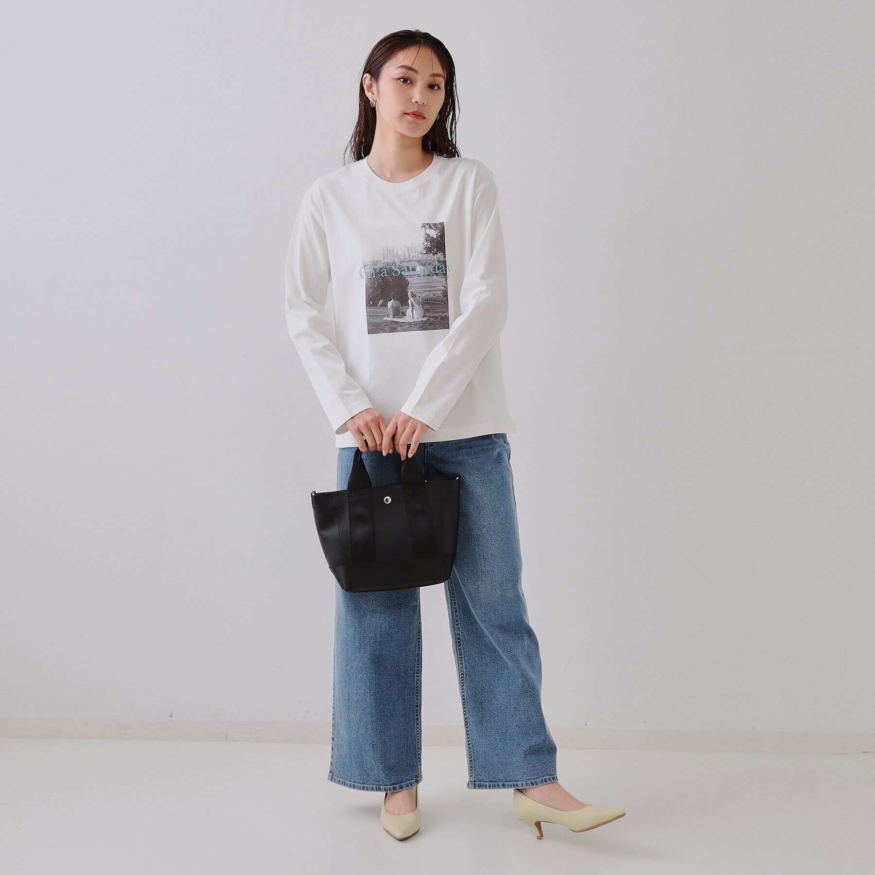 OPAQUE.CLIP「【2WAY】シュリンク合皮コンビミドルショルダーバッグ」|ショルダー・メッセンジャー|